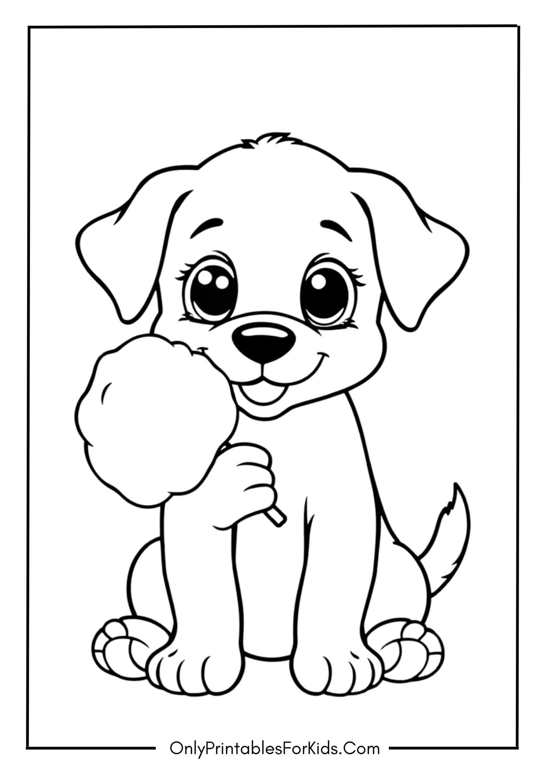 Animal Holding Cotton Candy