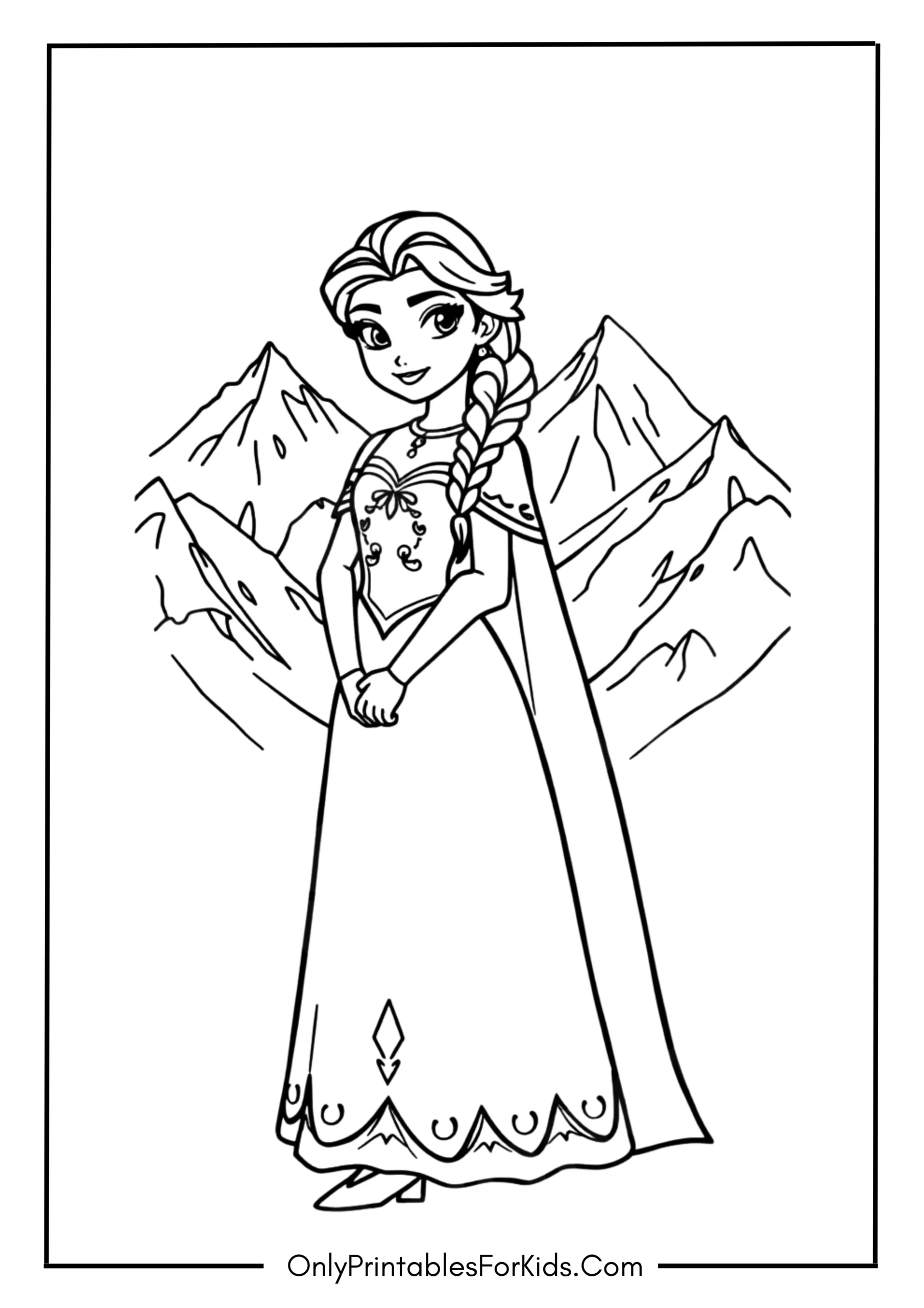 Anna Coloring Page scaled