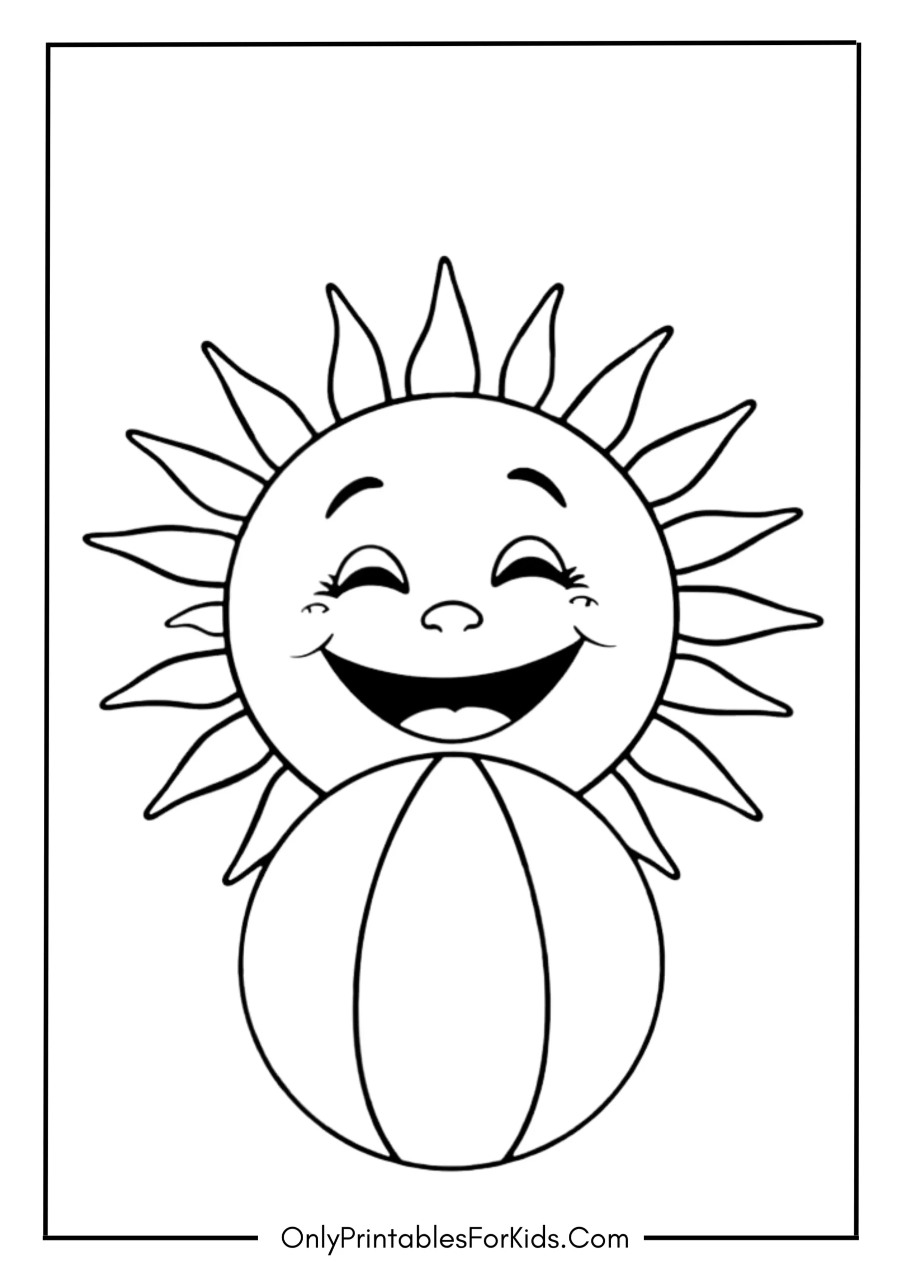 Beach Ball Under the Sun