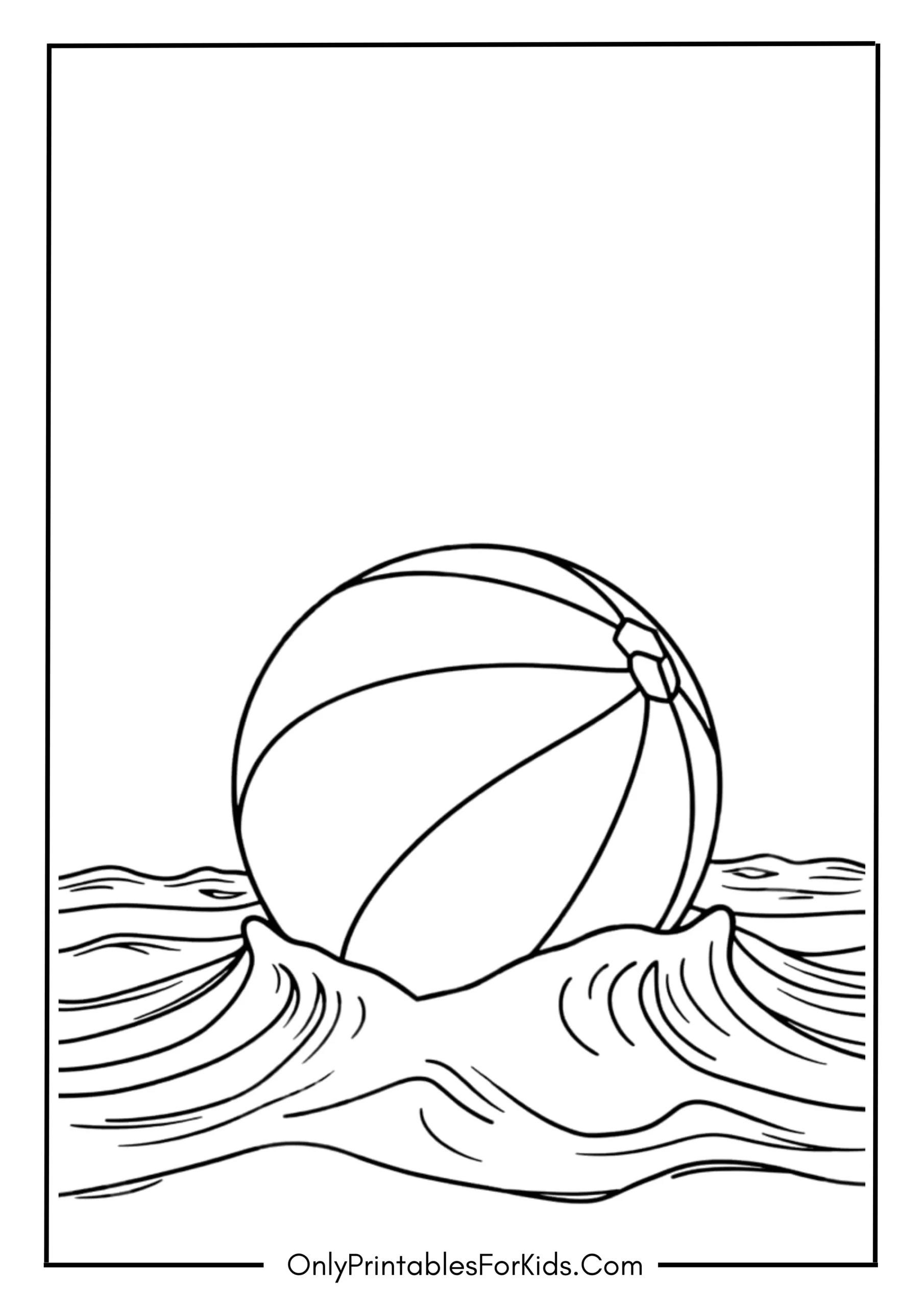 Beach Ball in Water