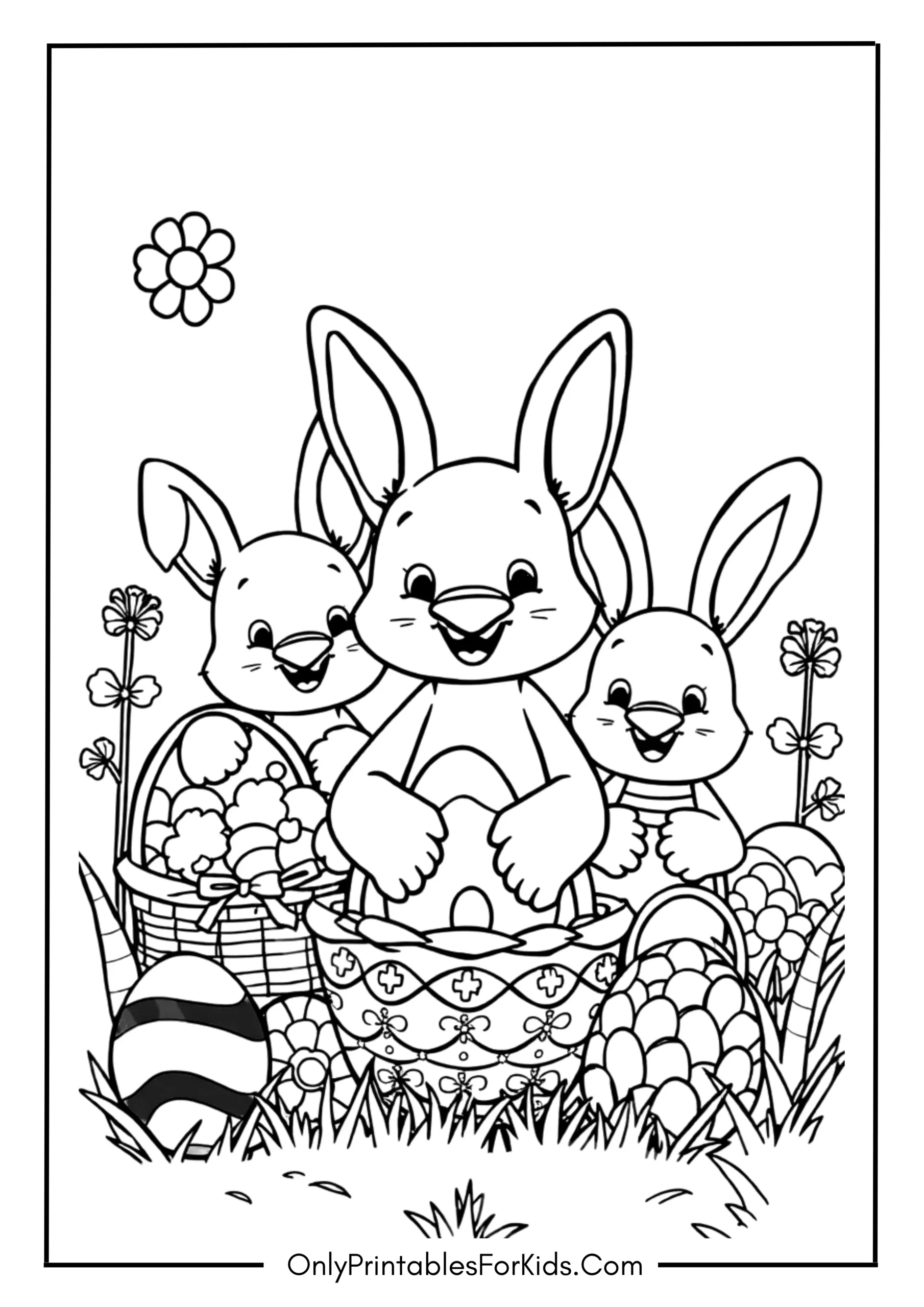 Bluey Easter Coloring Page