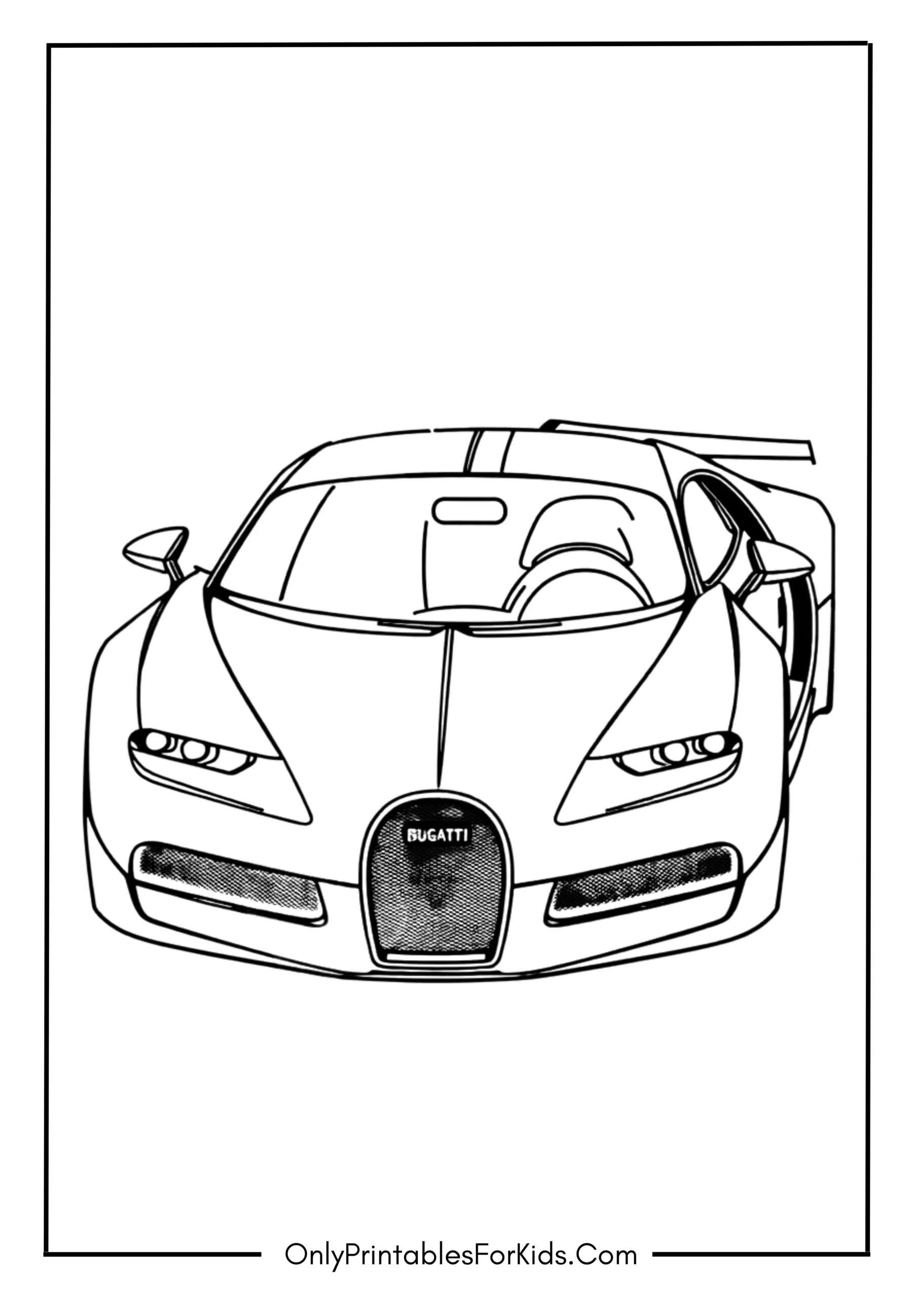 Bugatti Car Coloring Page