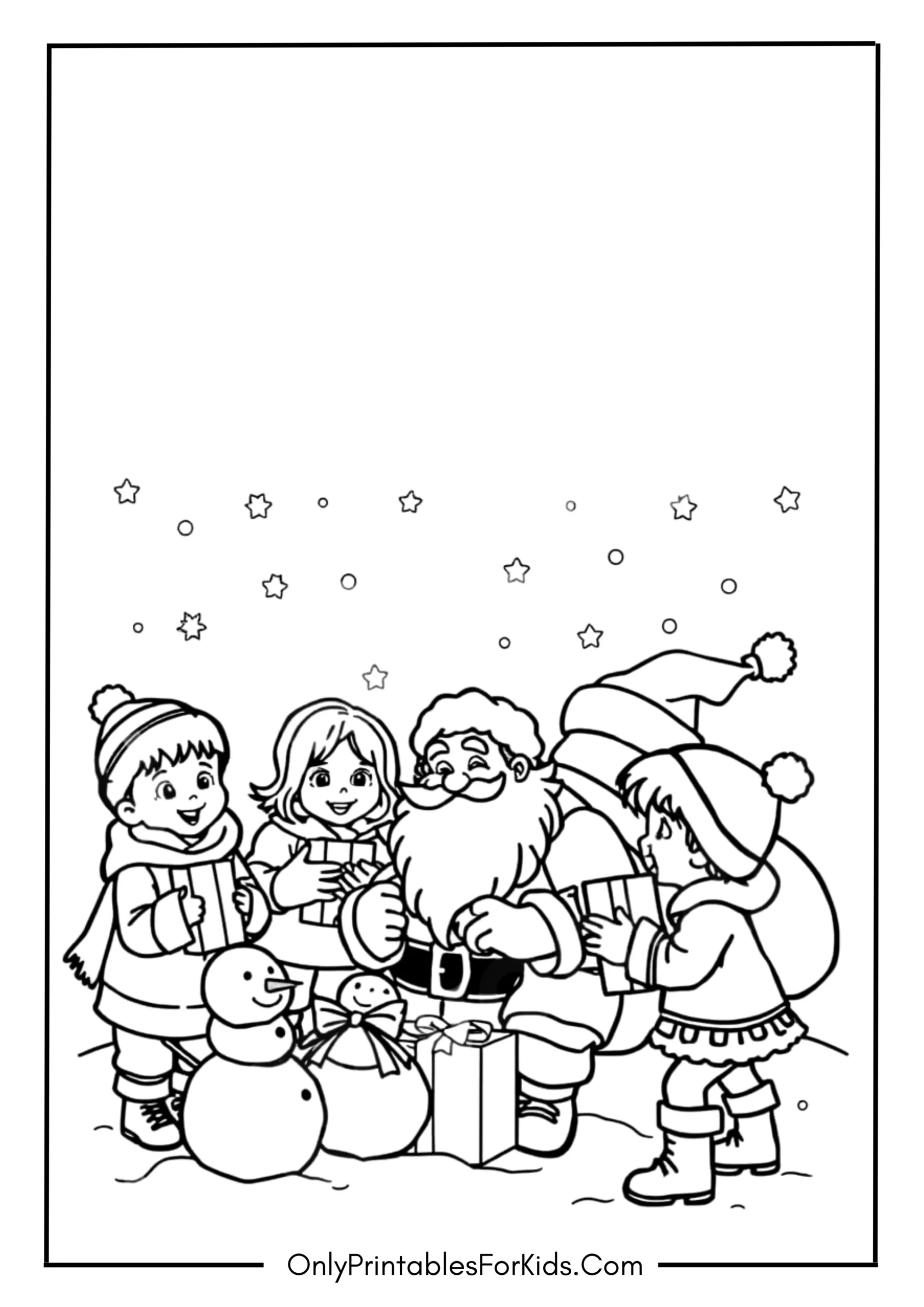 Children’s Christmas Coloring Pages