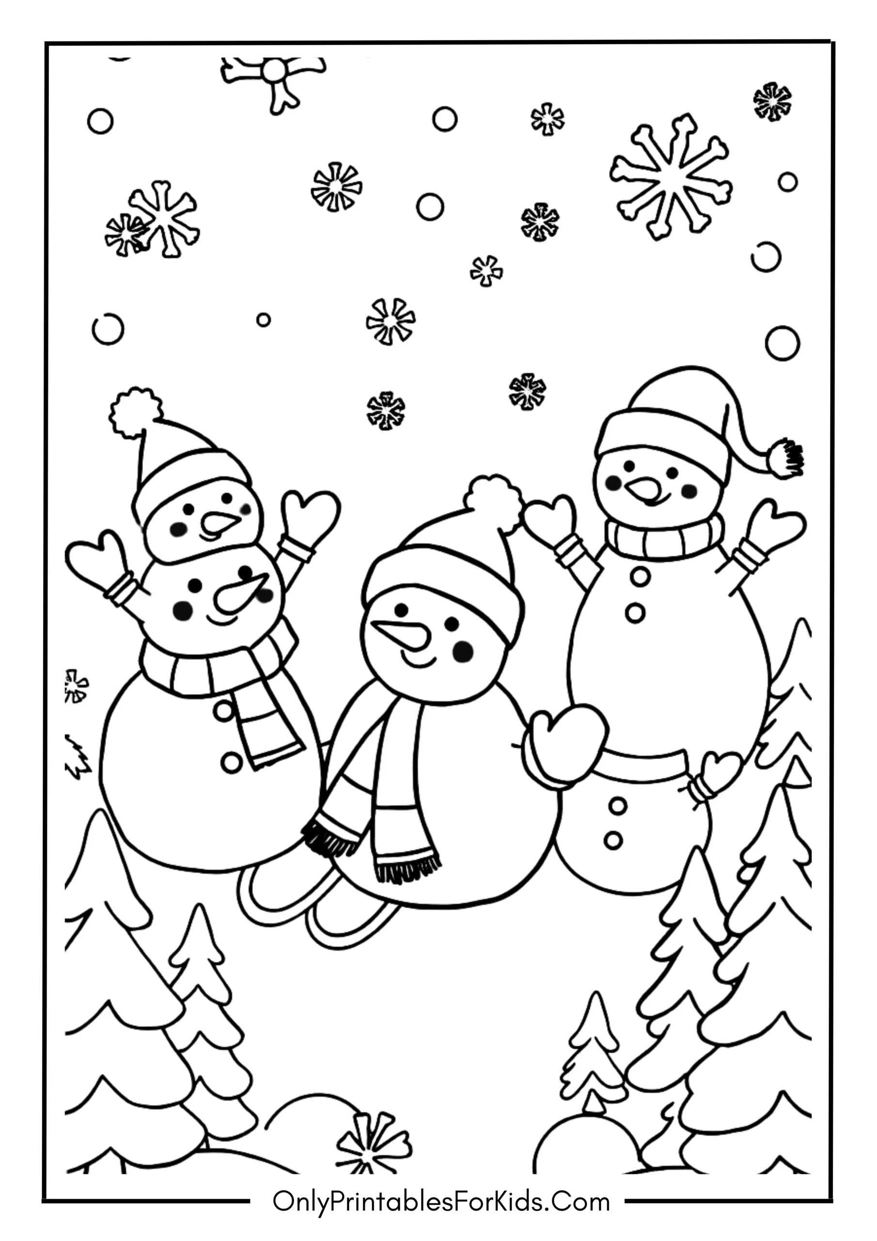Children’s Winter Coloring Pages