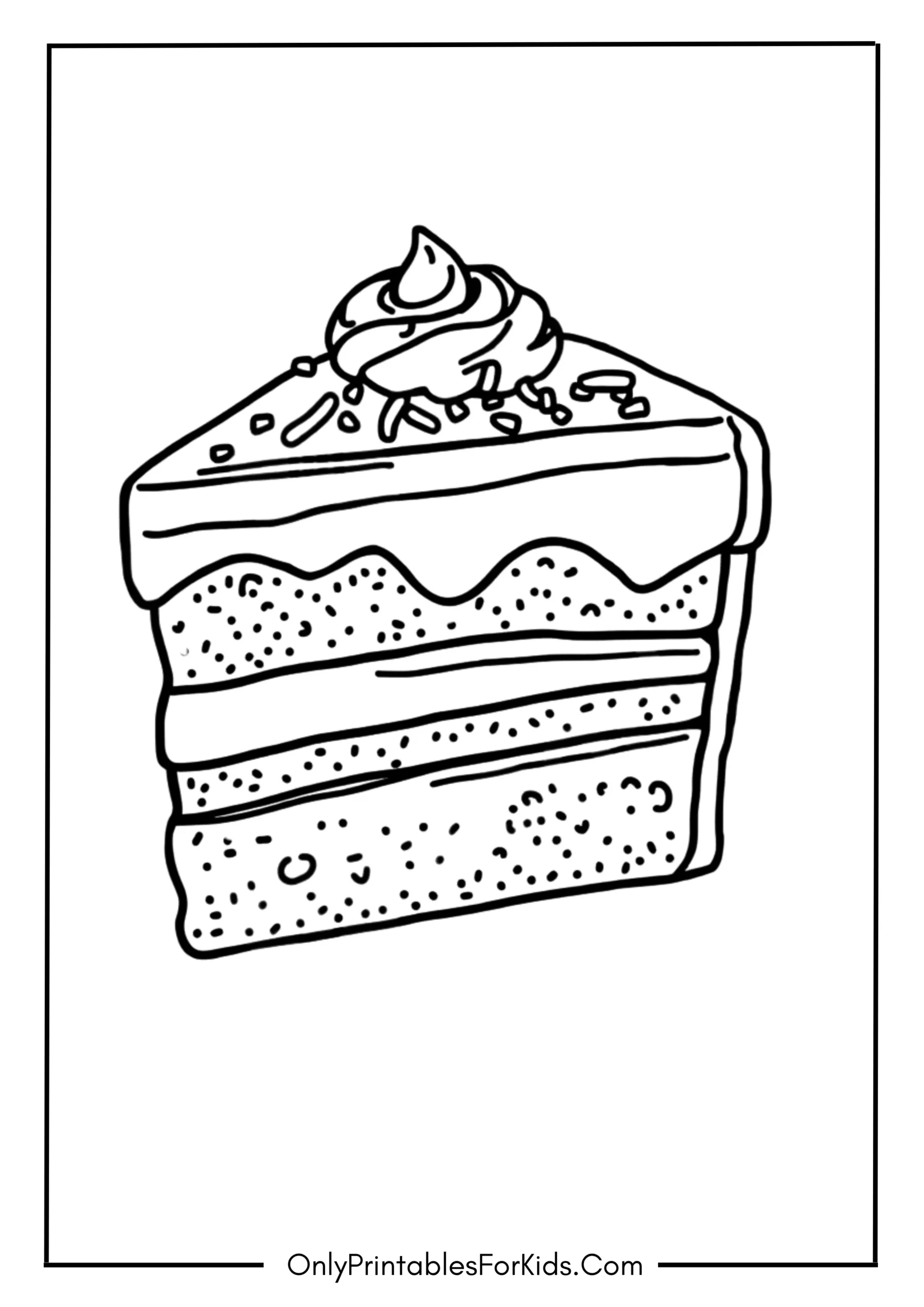 Chocolate Cake Slice