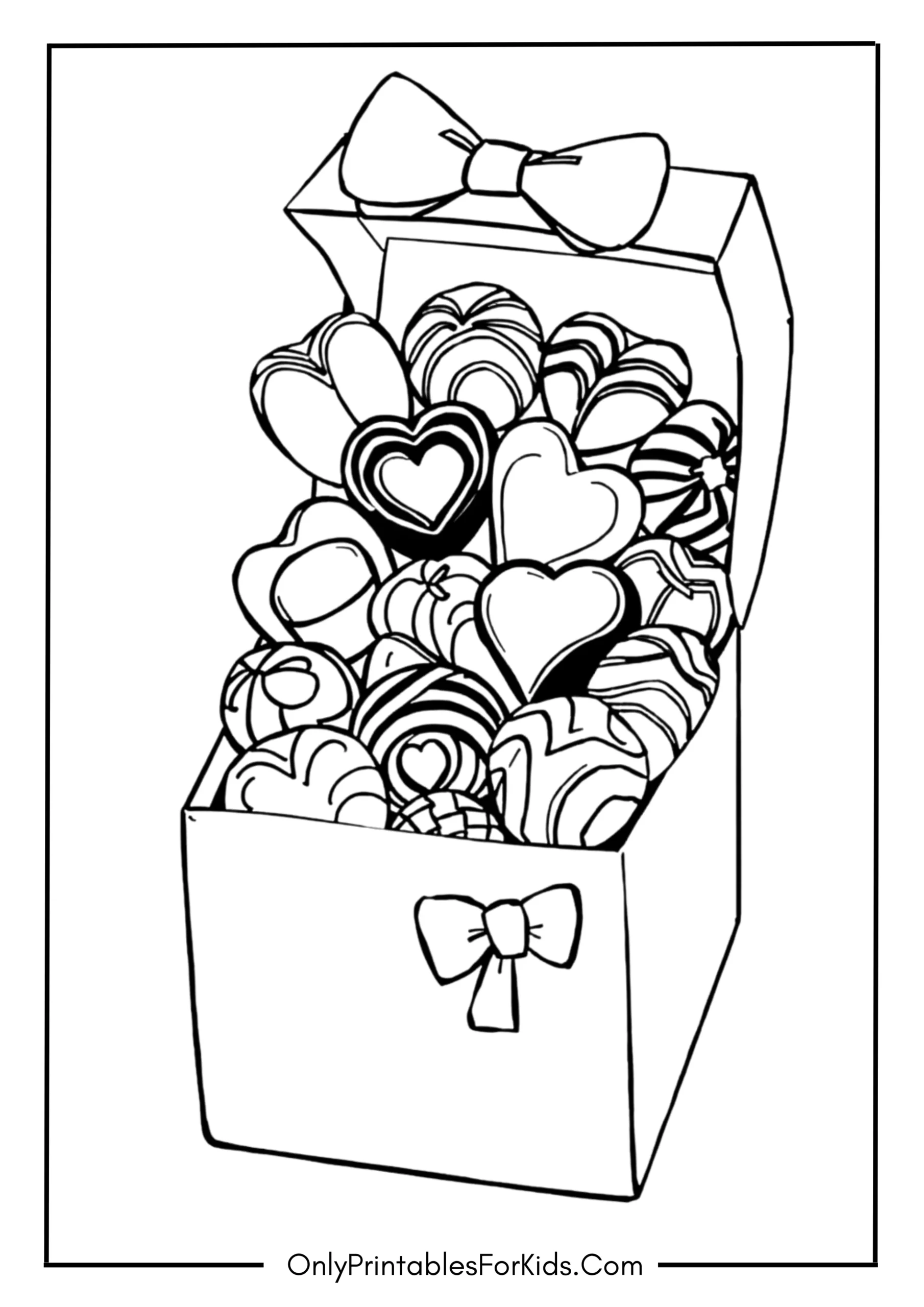 Chocolate Pieces in a Box