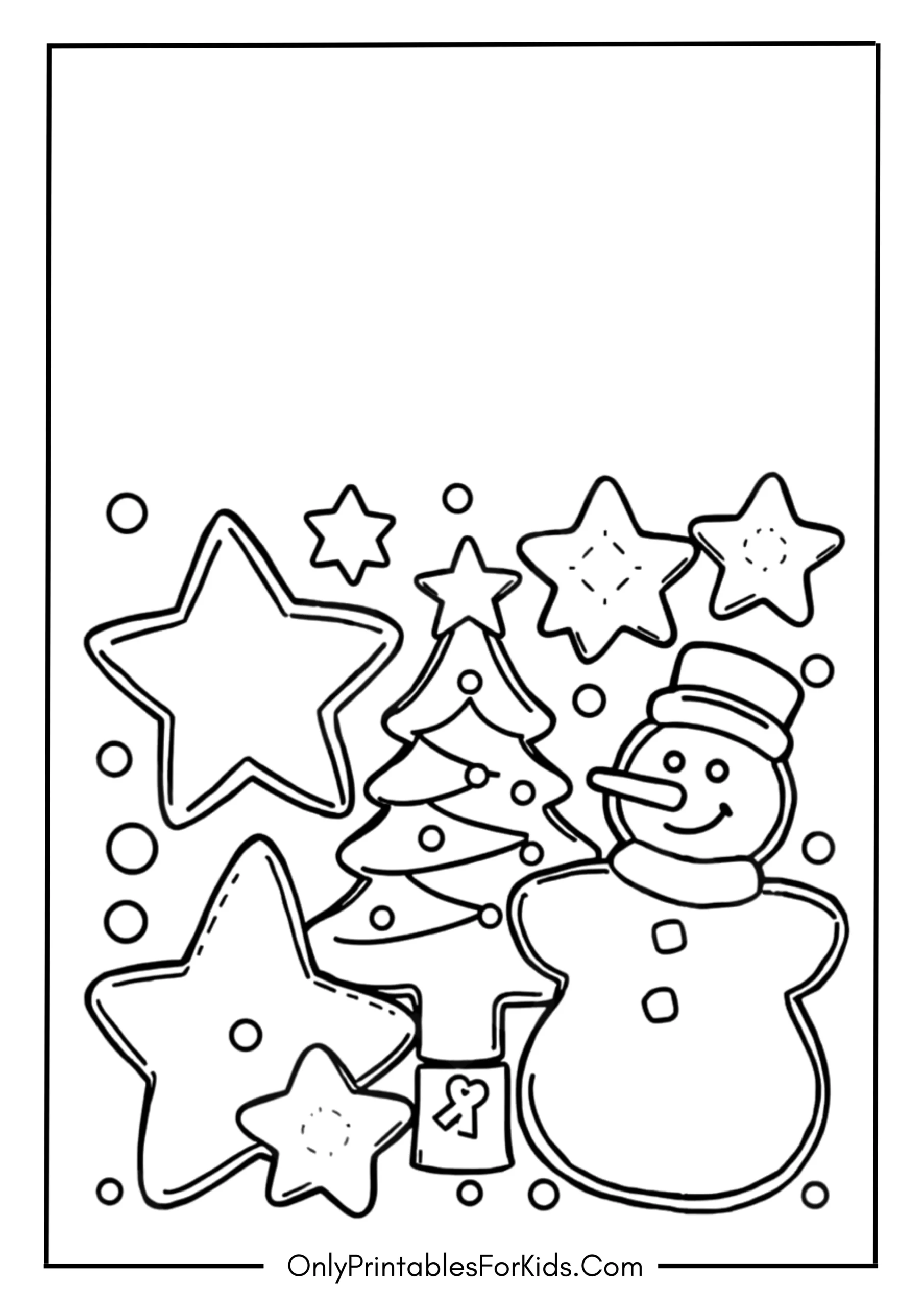 Christmas Cookie Coloring Pages