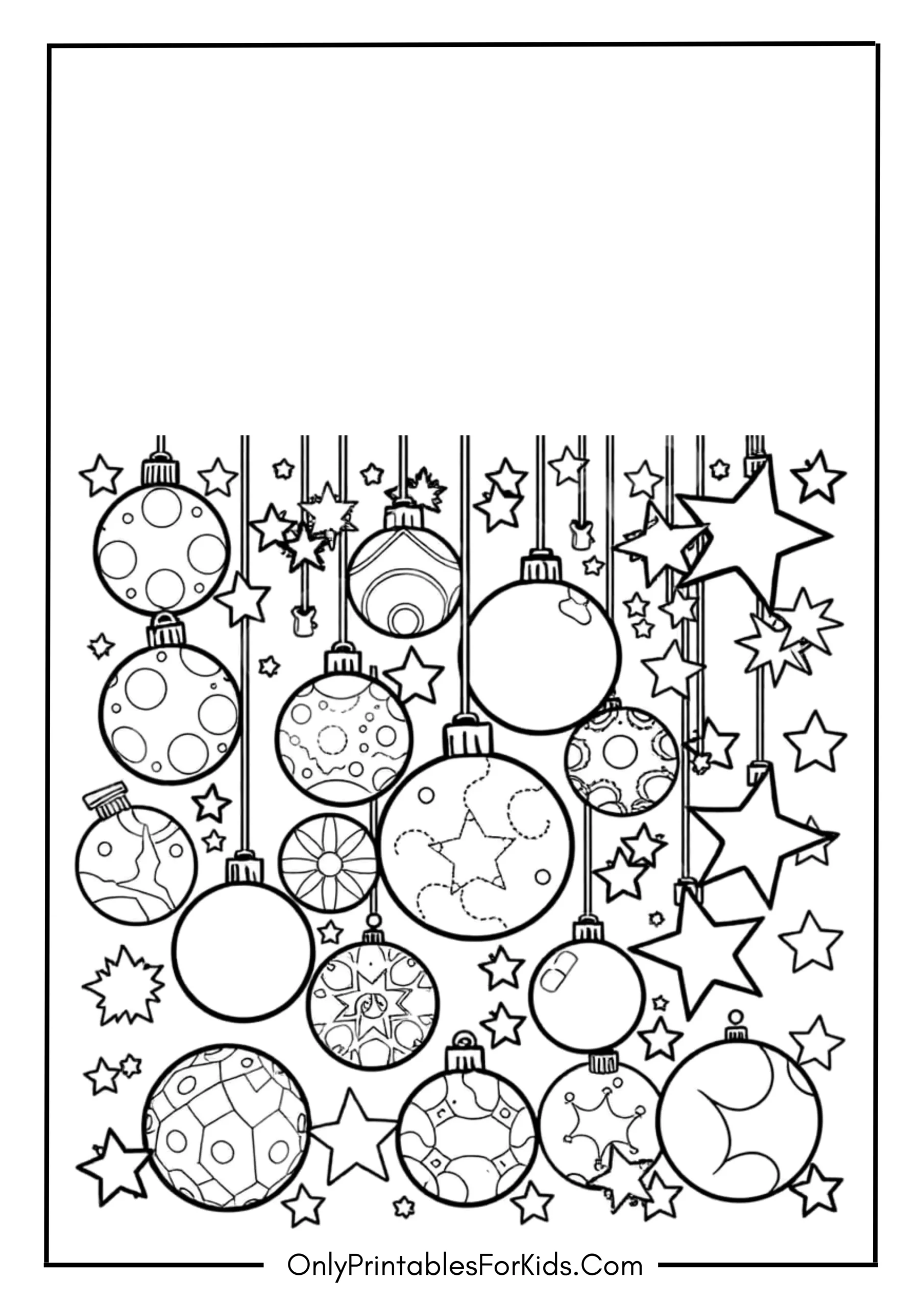 Christmas Ornament Coloring Page