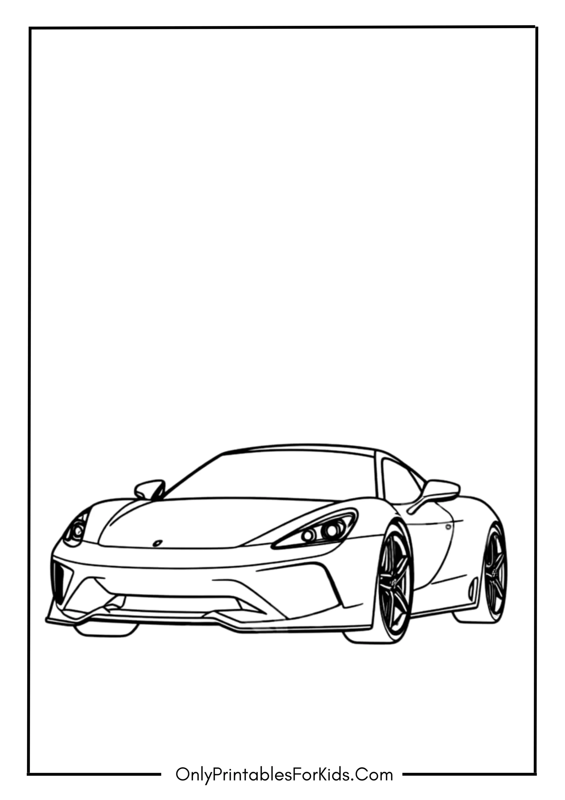 Cool Car Coloring Page