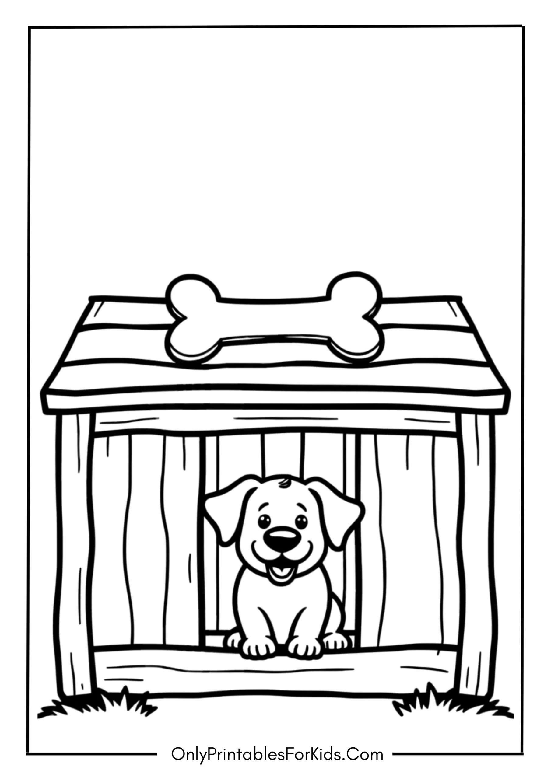 Cozy Wooden Dog Kennel scaled