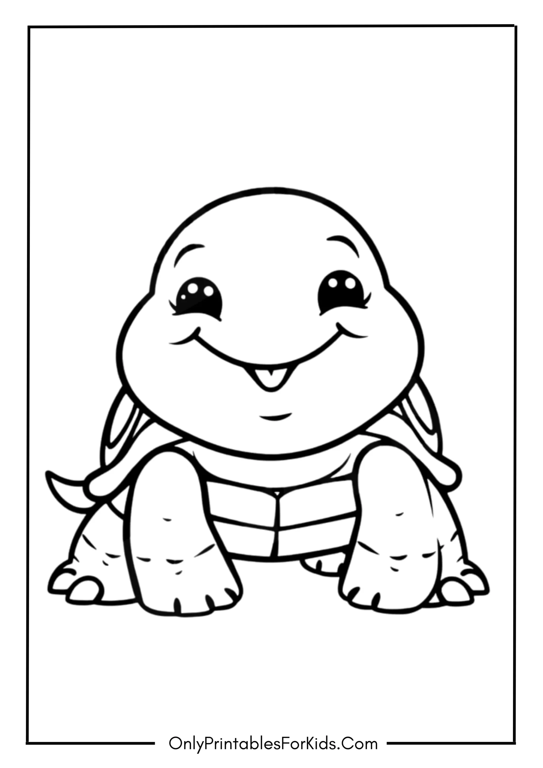 Cute Turtle with a Big Smile