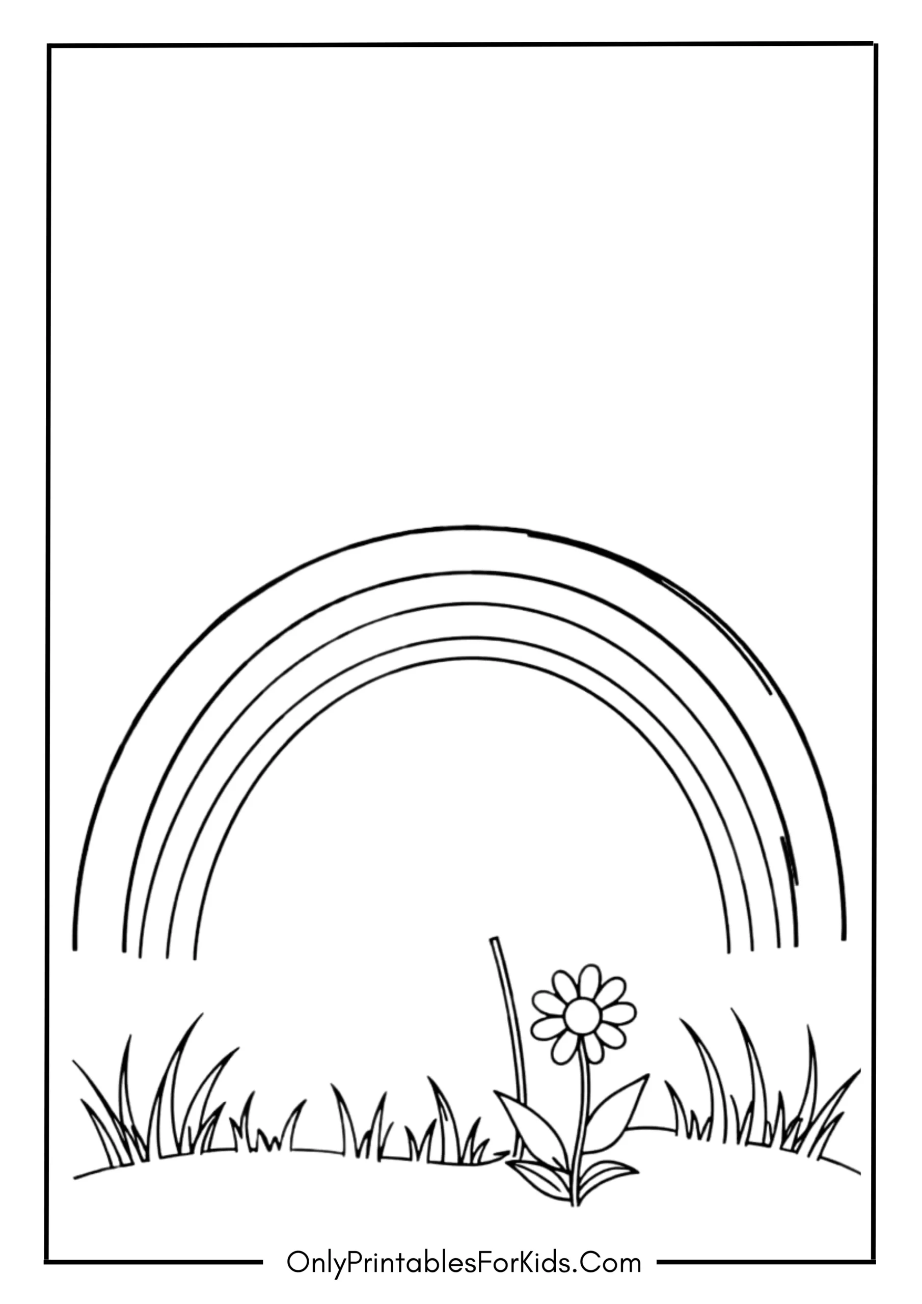 Daisy Under a Rainbow