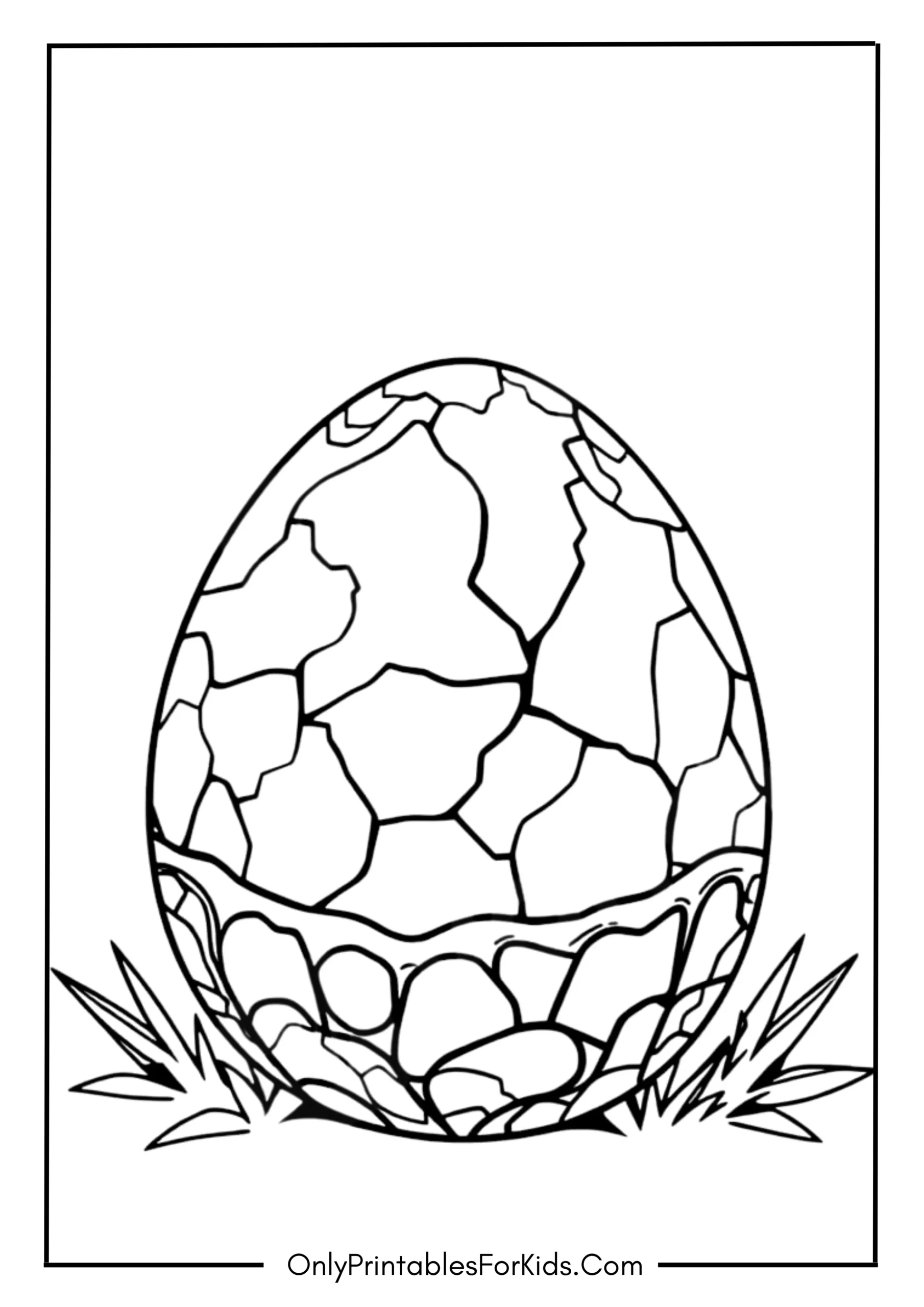 Dinosaur Egg Coloring Page