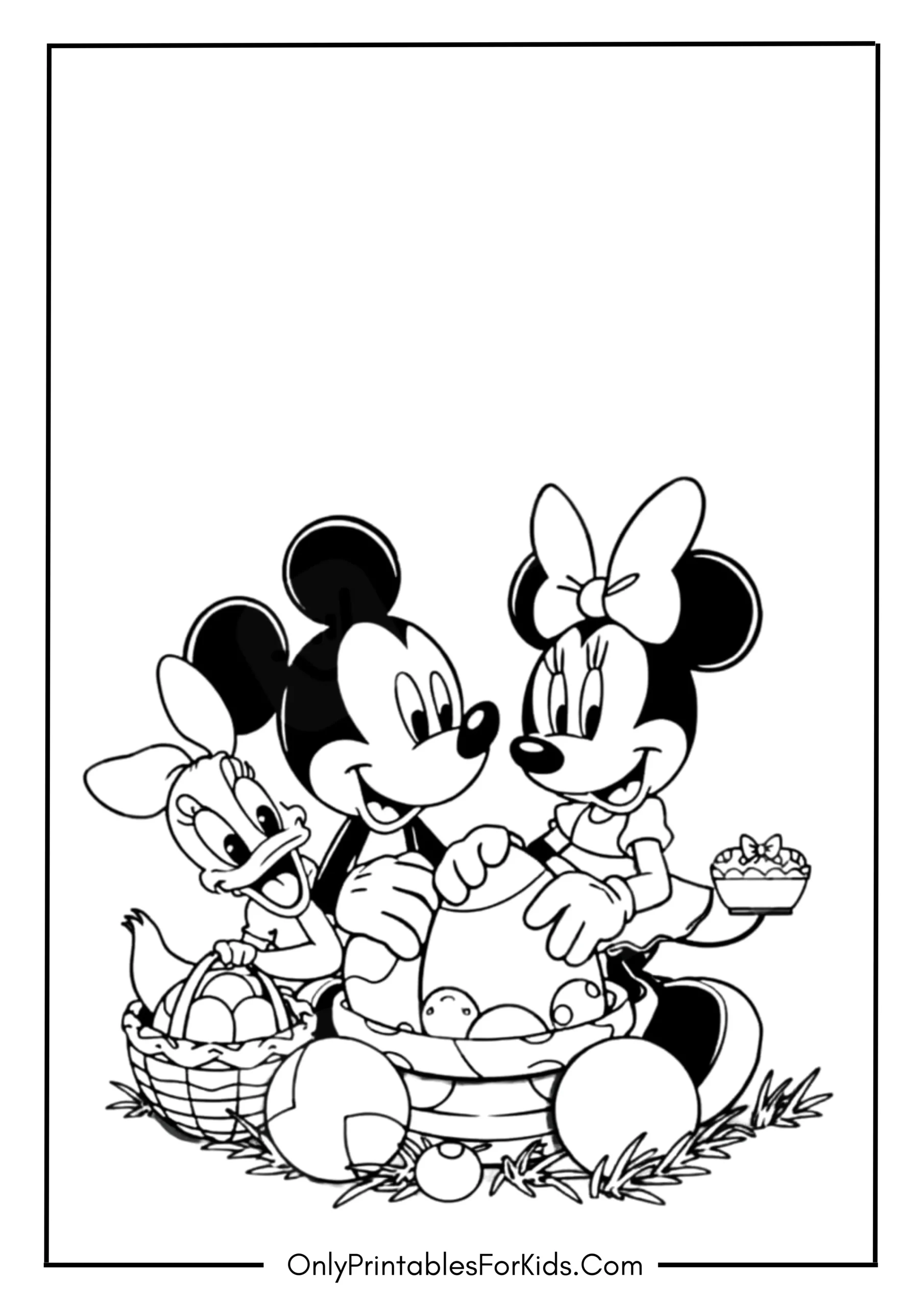 Disney Easter Coloring Page