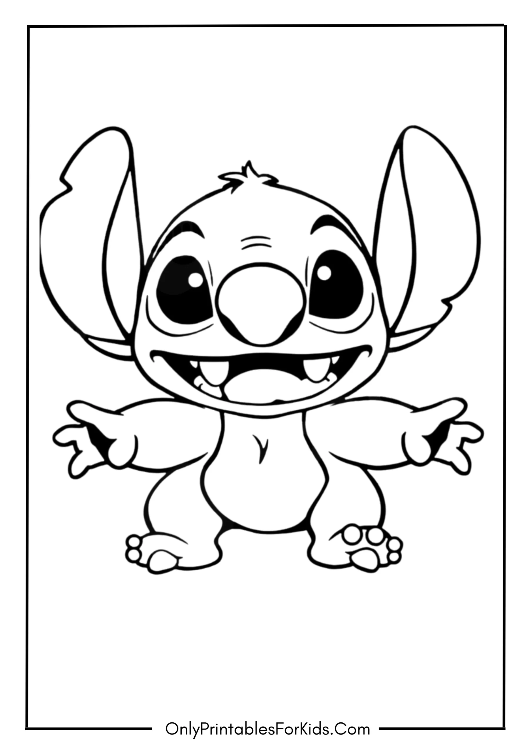 Disney Stitch Coloring Page