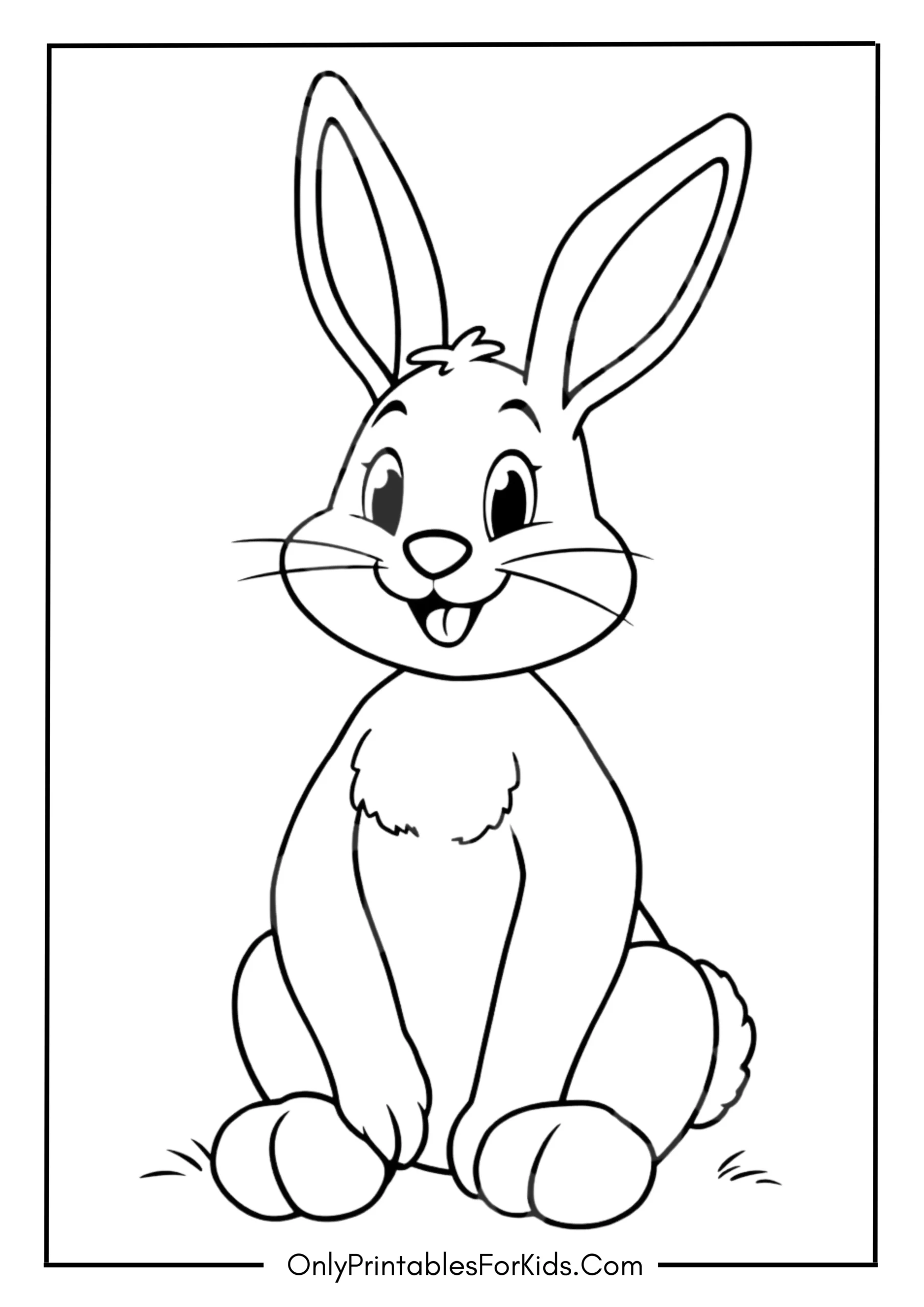 Easter Bunny Coloring Page