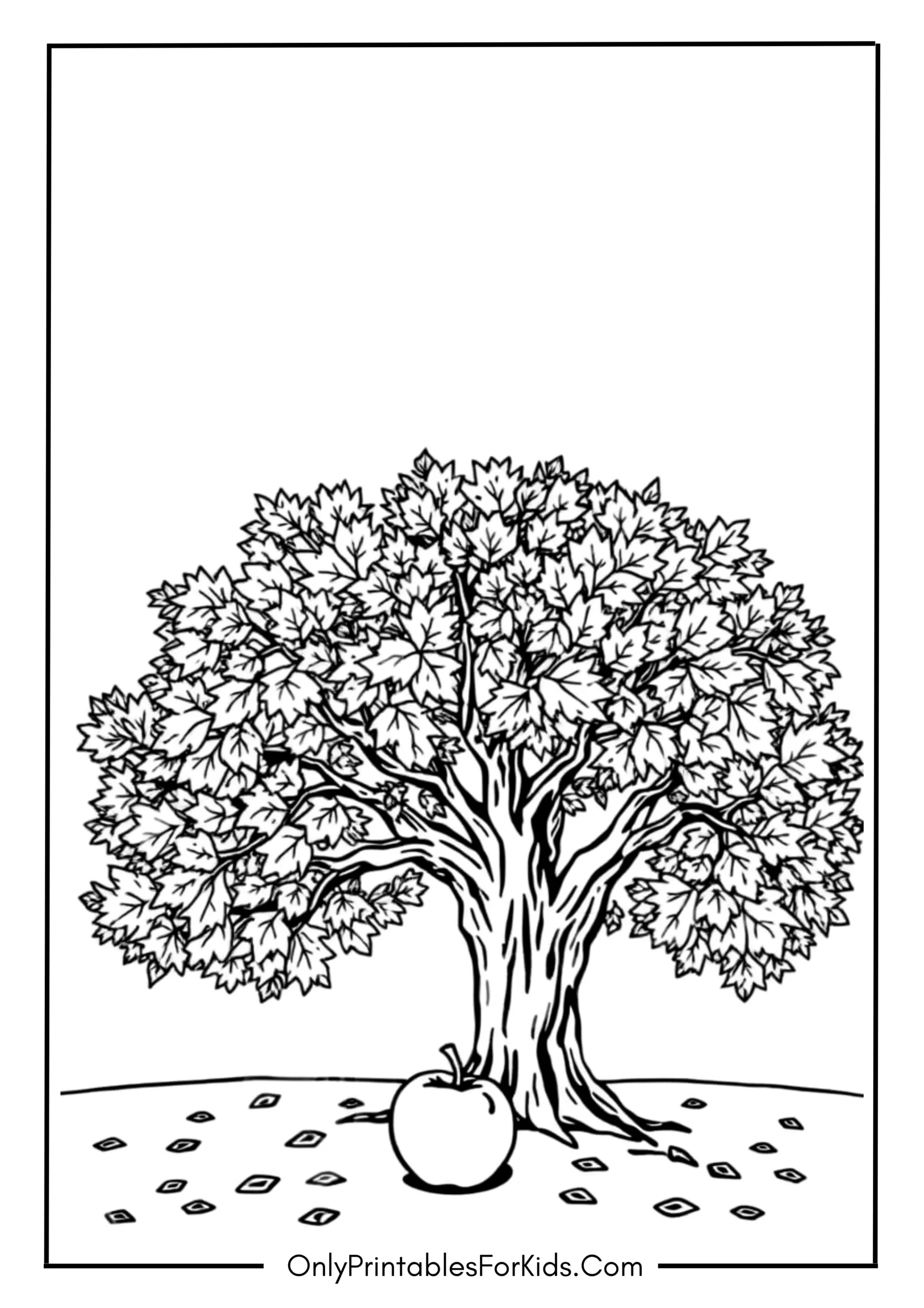 Fallen Apple Under an Autumn Tree scaled