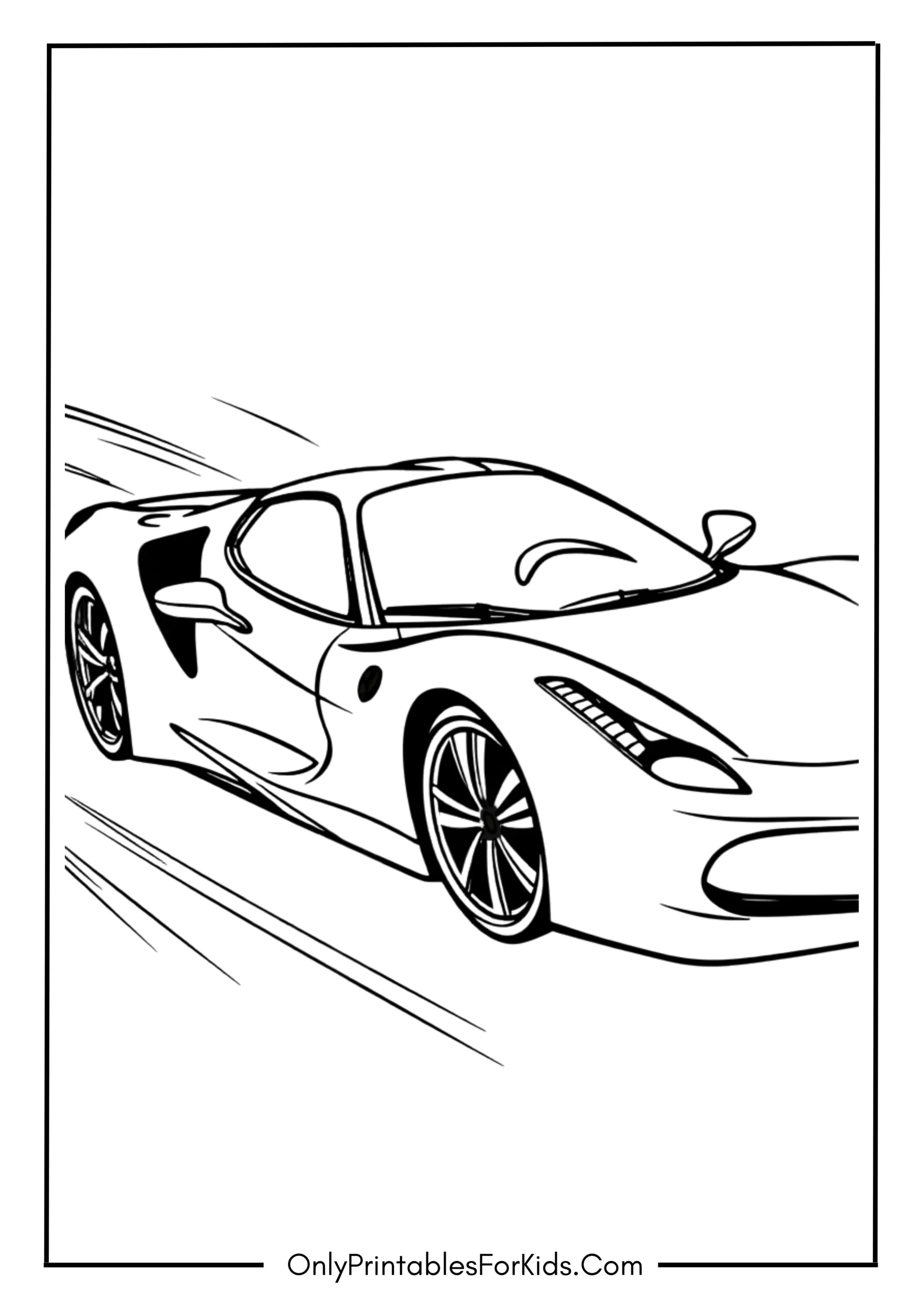 Ferrari Car Coloring Page