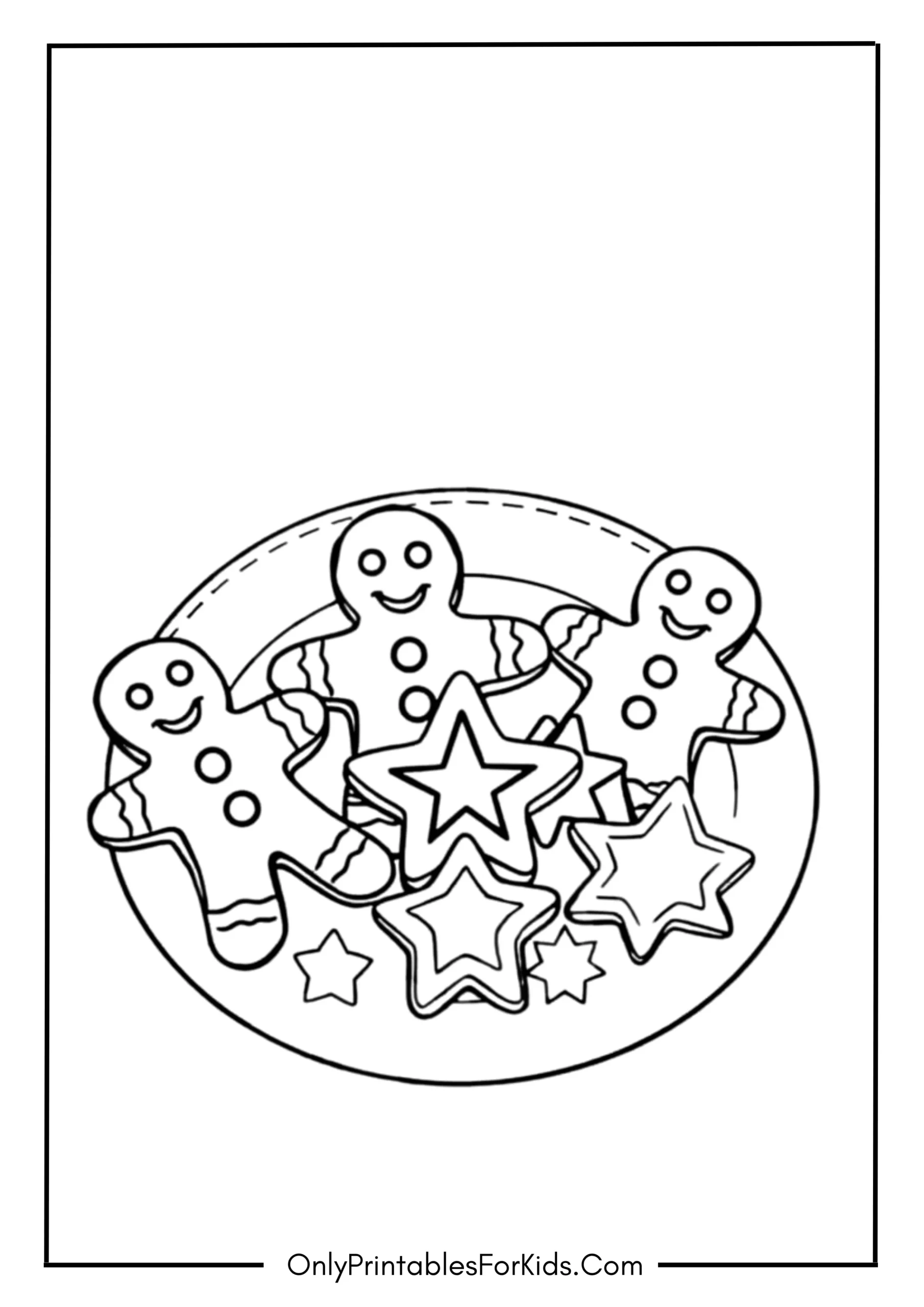 Gingerbread Cookies on a Plate