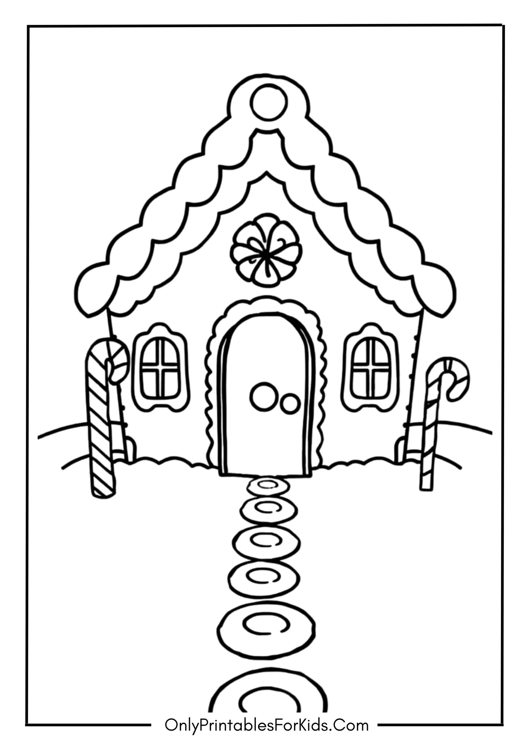 Gingerbread House with a Path 1 scaled