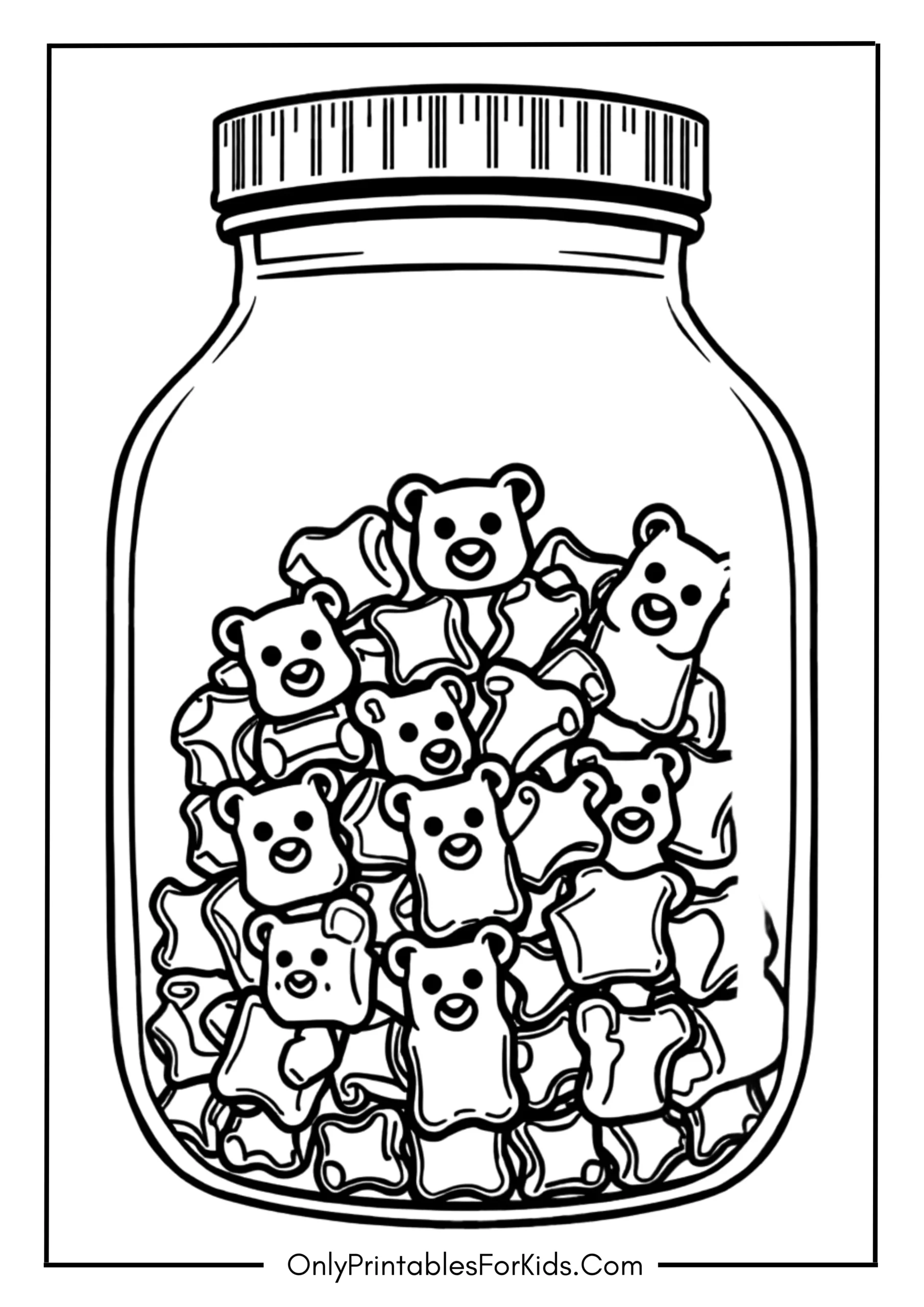 Gummy Bears in a Jar