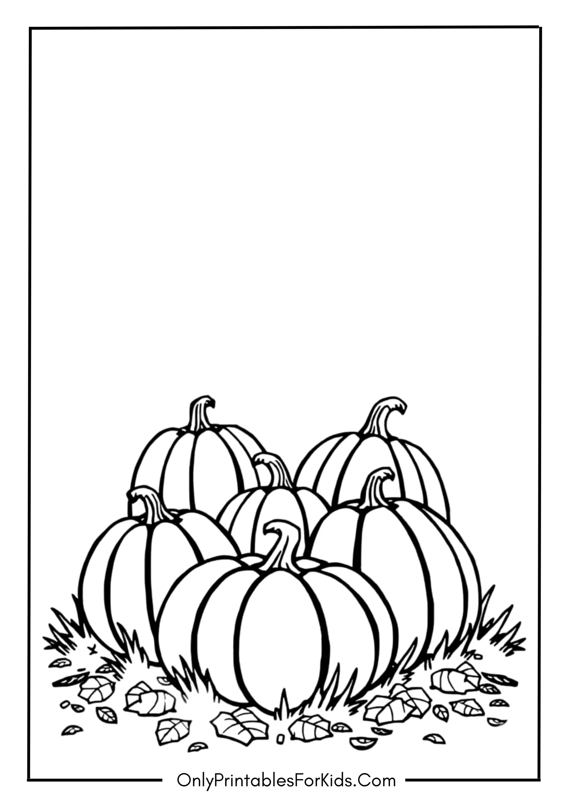 Halloween Pumpkins Coloring Page