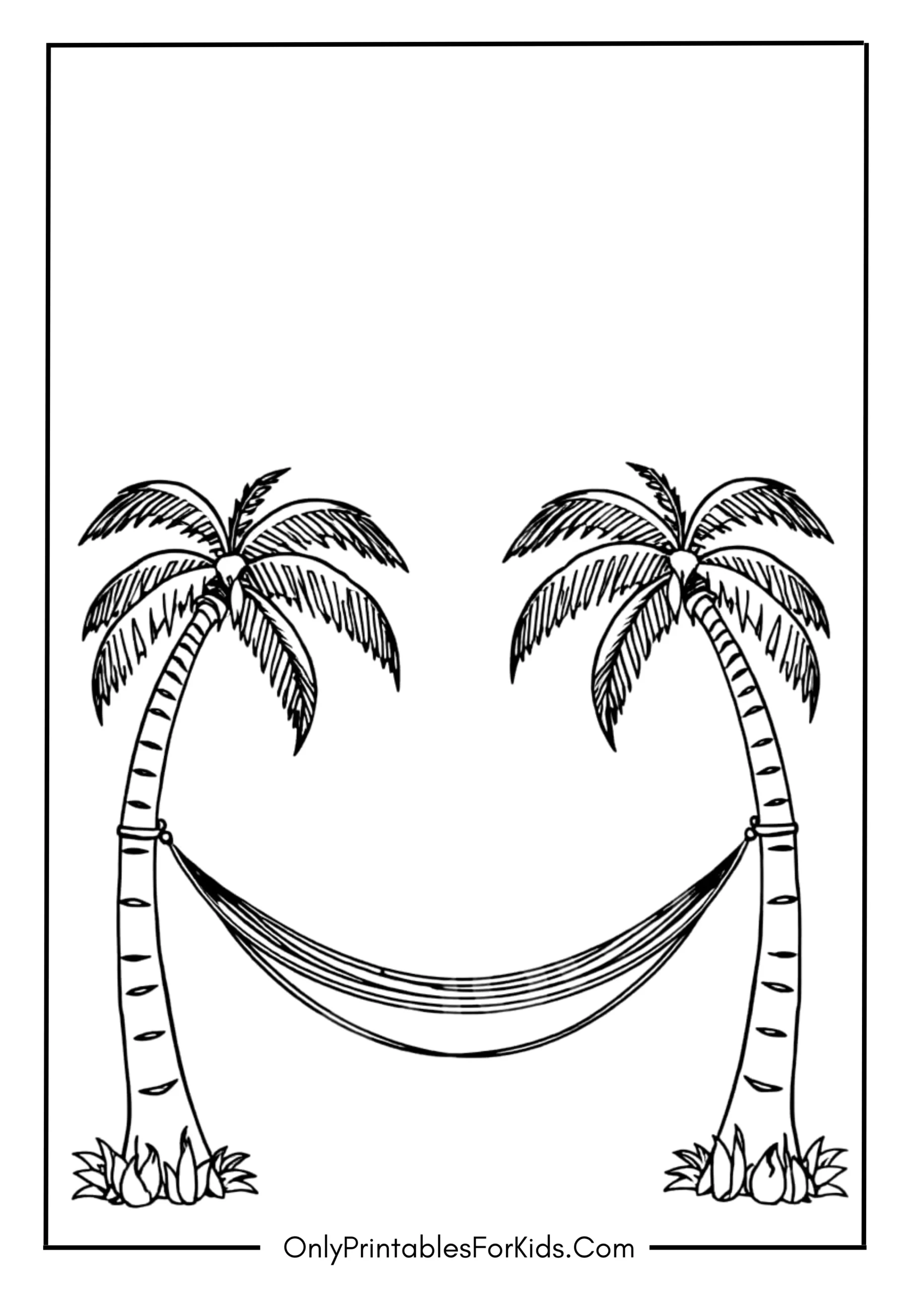 Hammock Between Palms