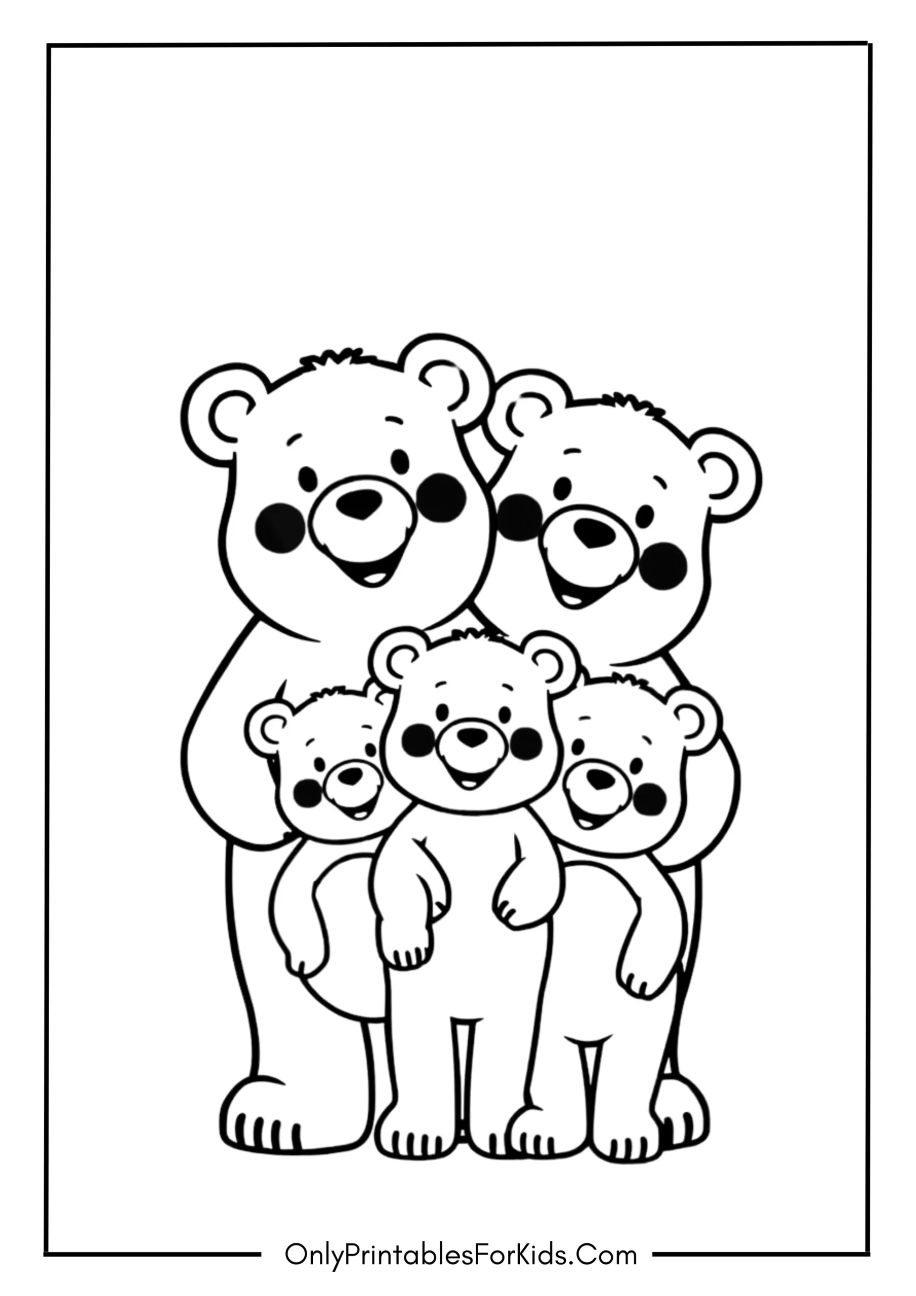 Happy Gummy Bear Family