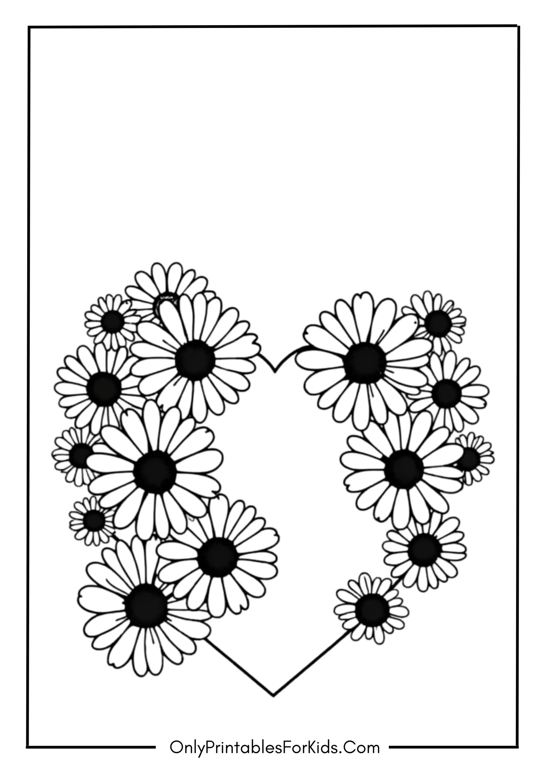 Heart-Shaped Daisy Garden