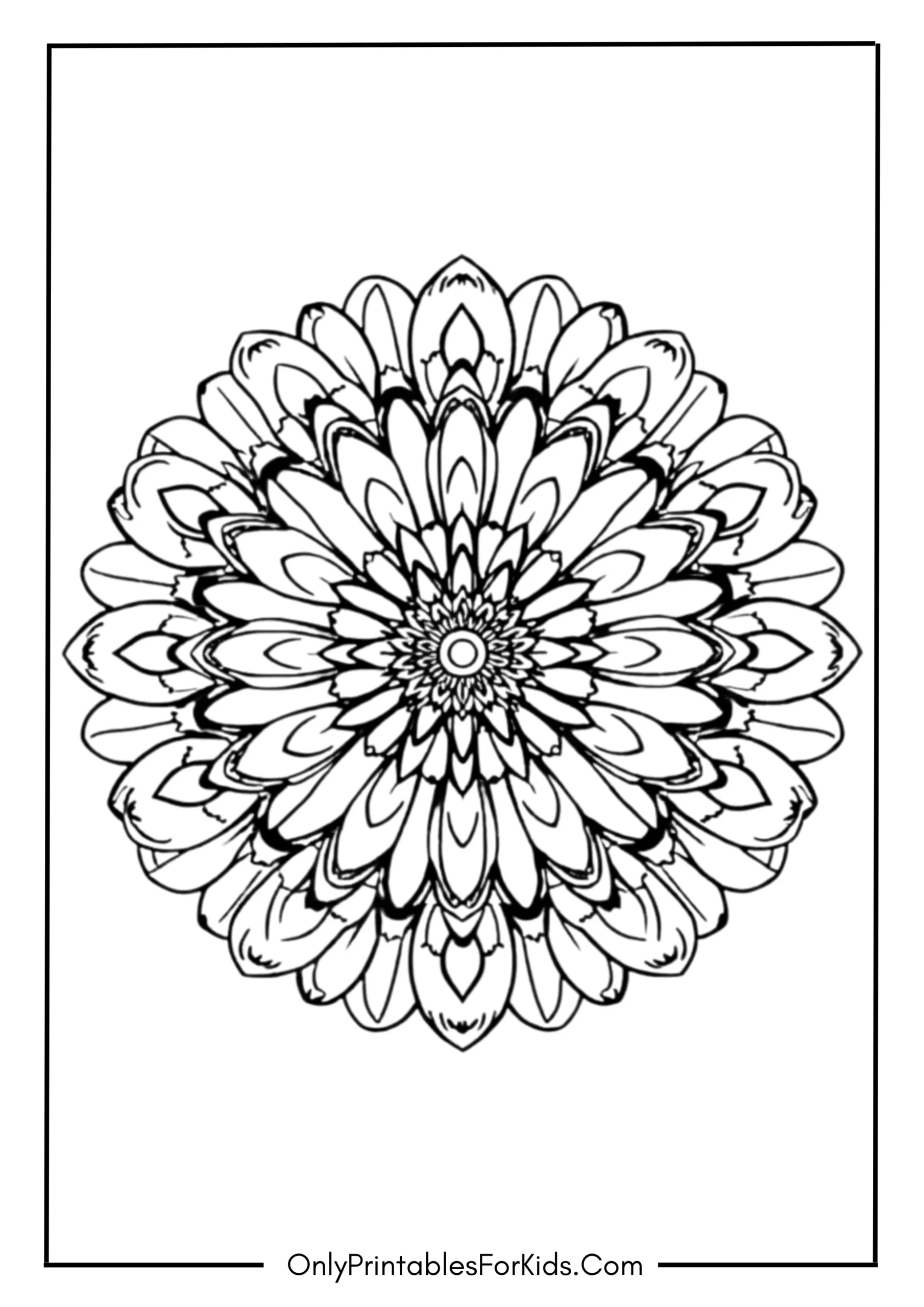 Intricate Daisy Mandala