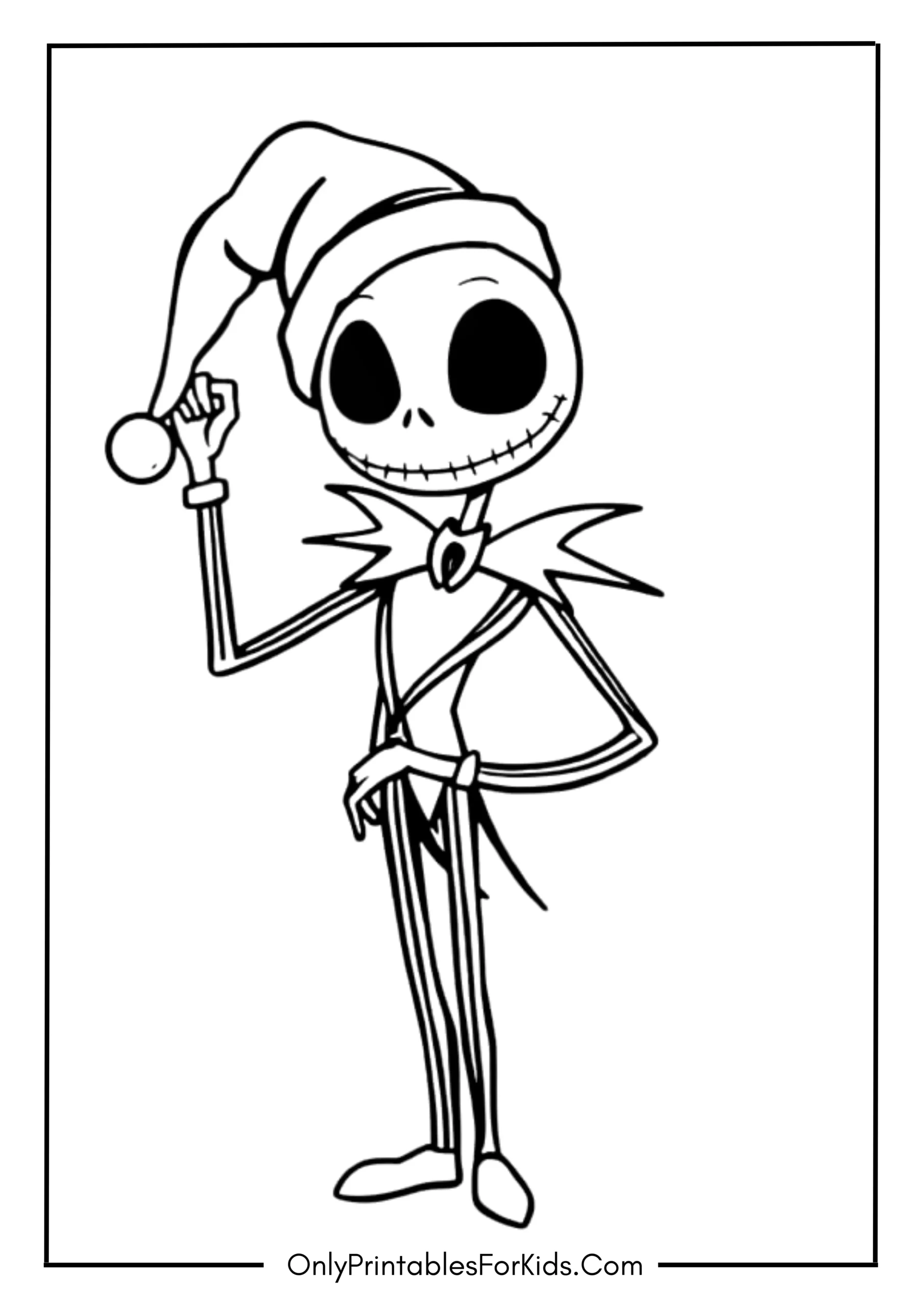 Jack Nightmare Before Christmas Coloring Page