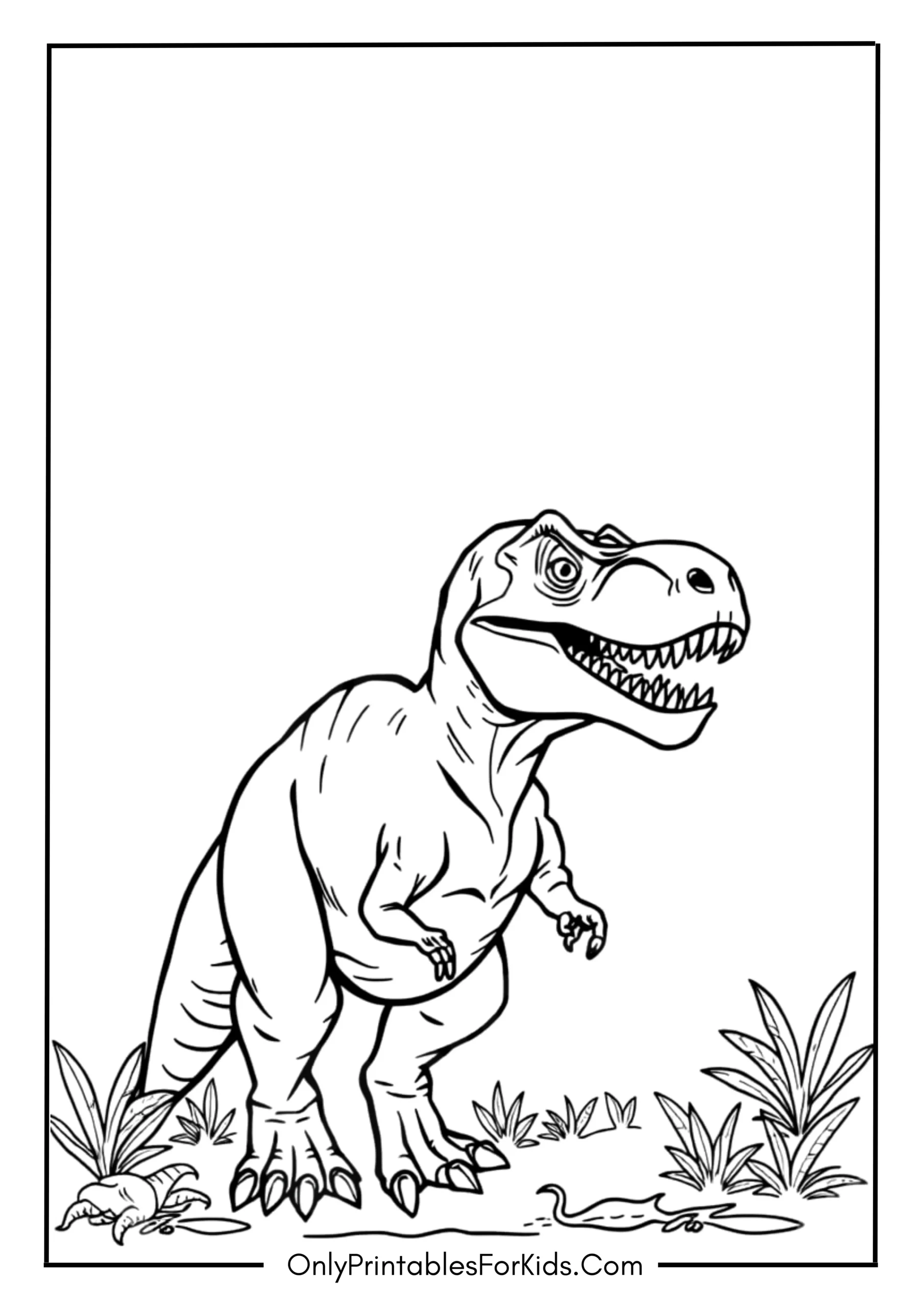 Jurassic World Dinosaur Coloring Page