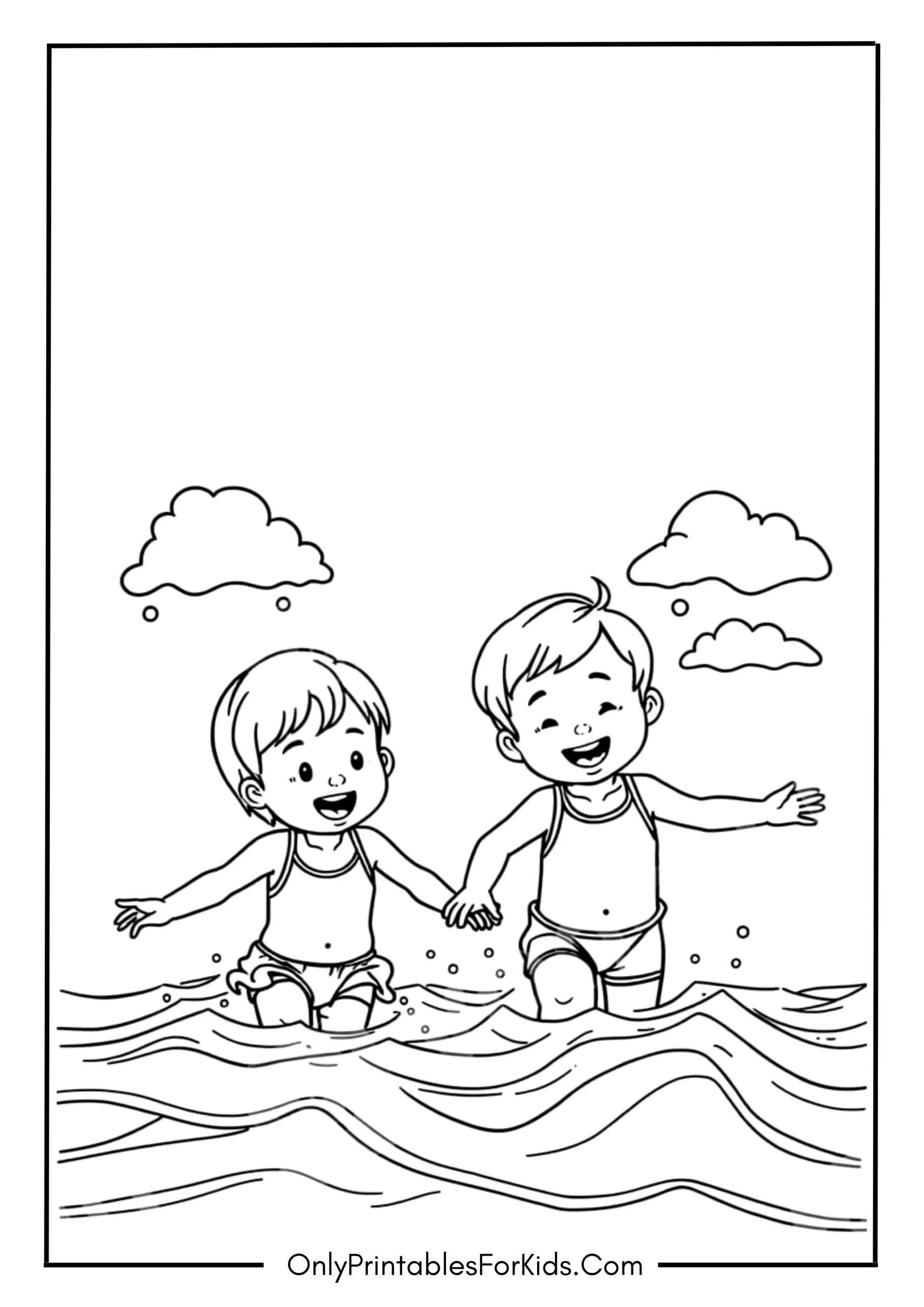 Kids Playing in Water