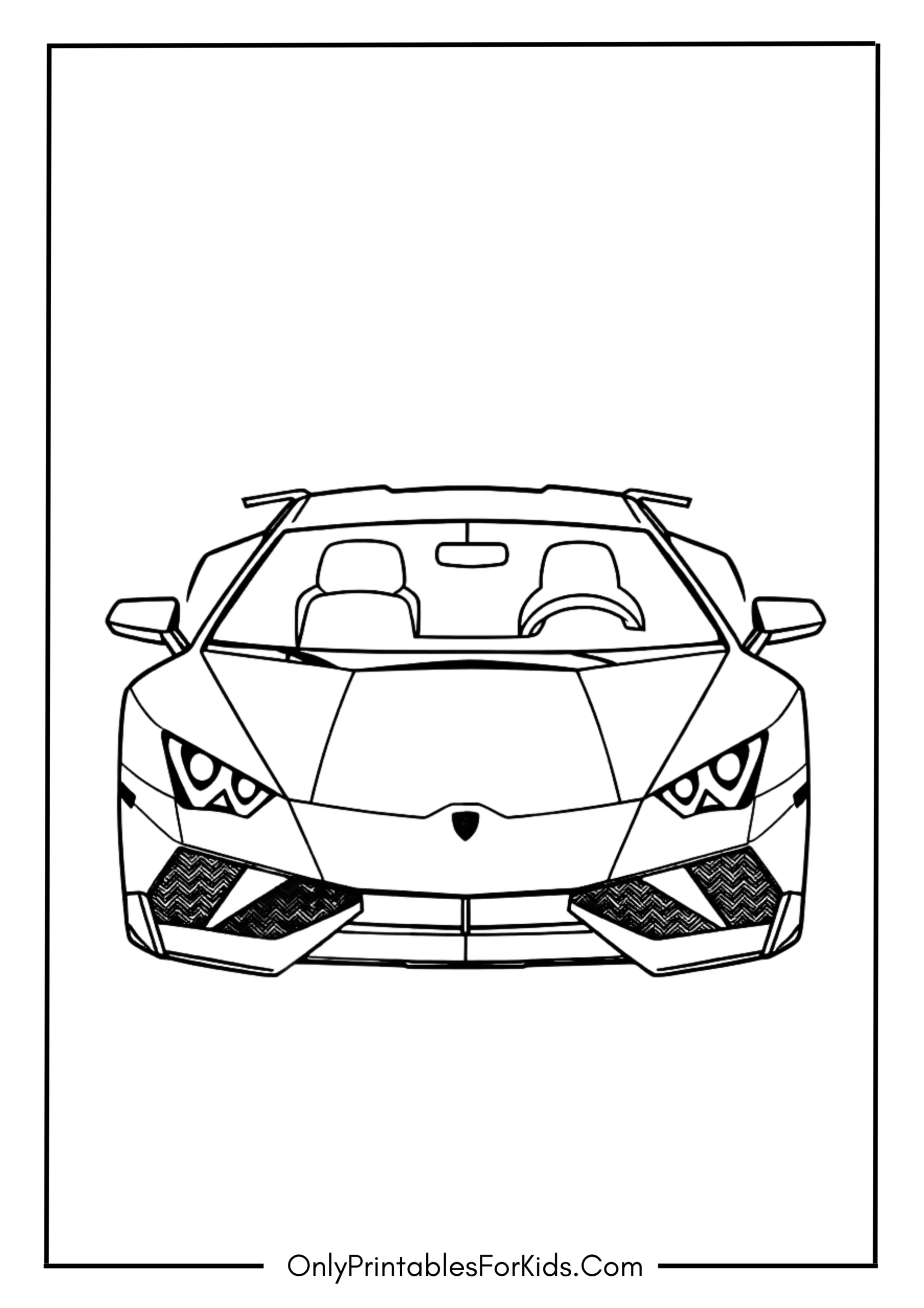 Lamborghini Car Coloring Page
