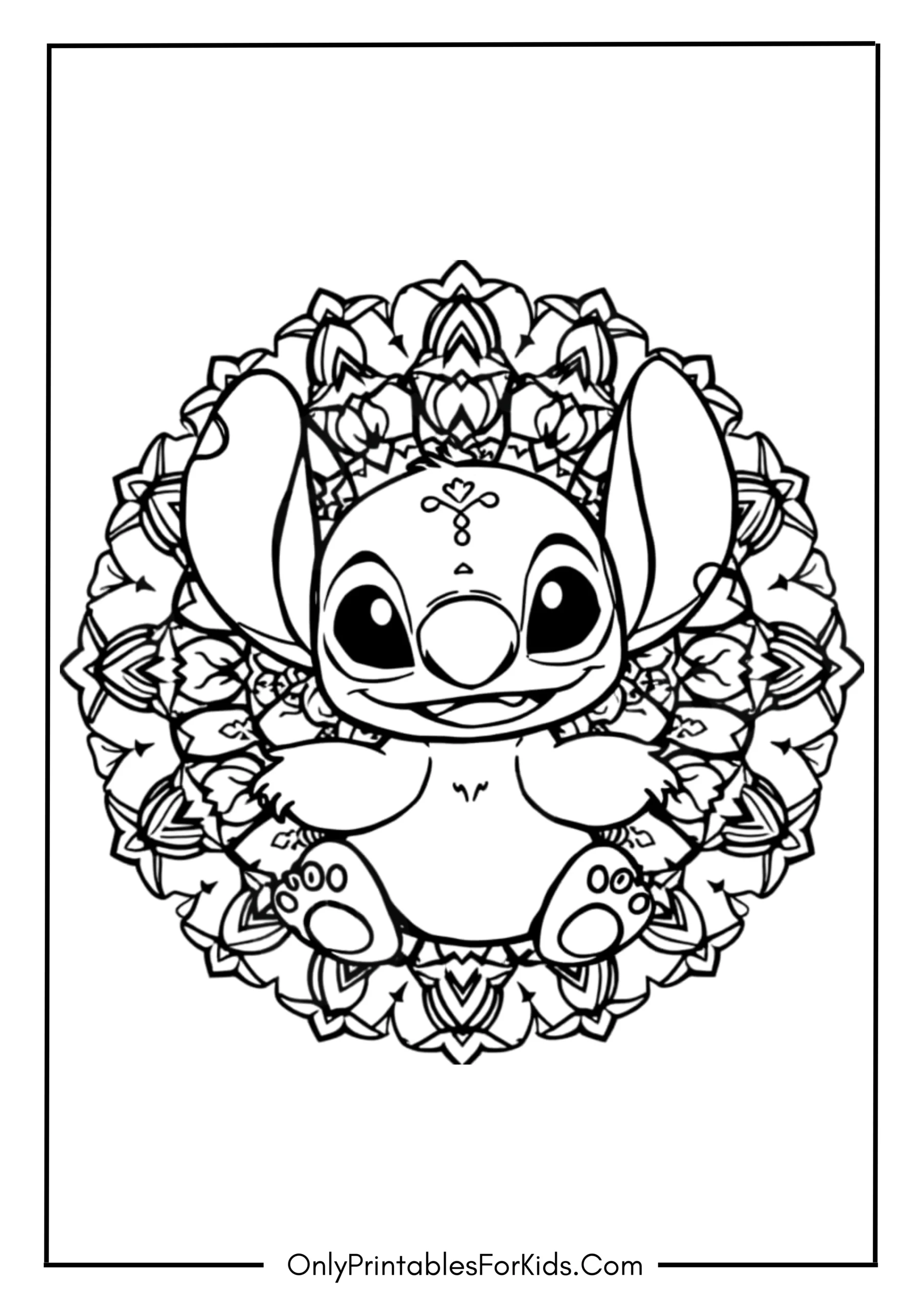 Mandala Stitch Coloring Page