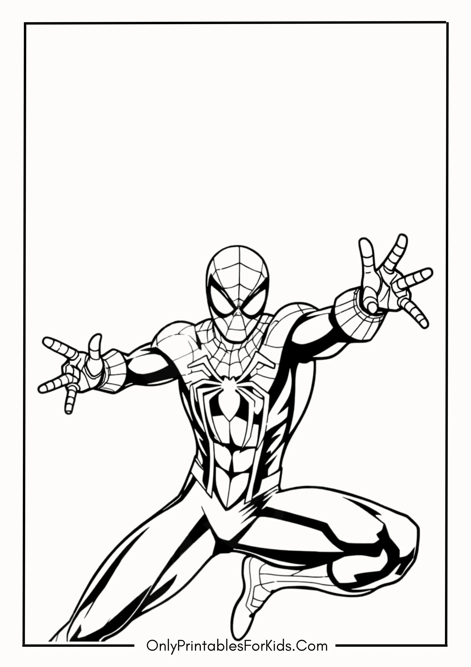 Marvel Spider-Man Coloring Page