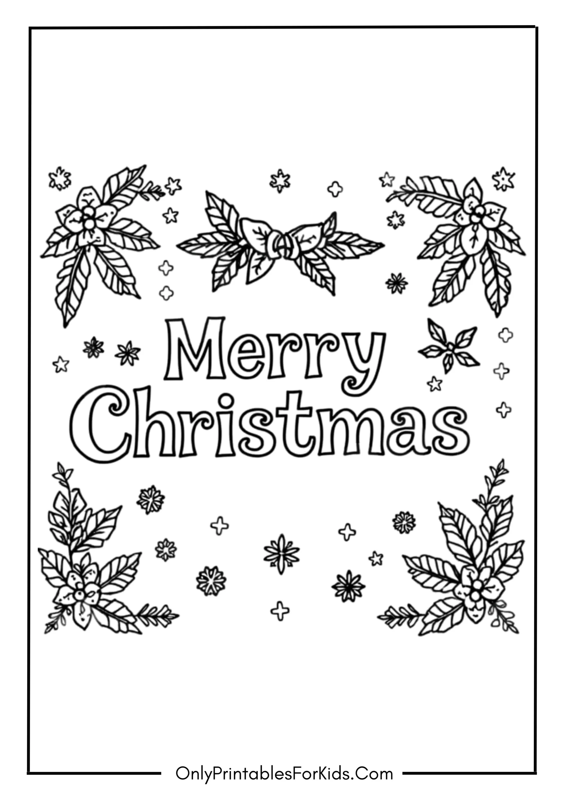 Merry Christmas Coloring Pages