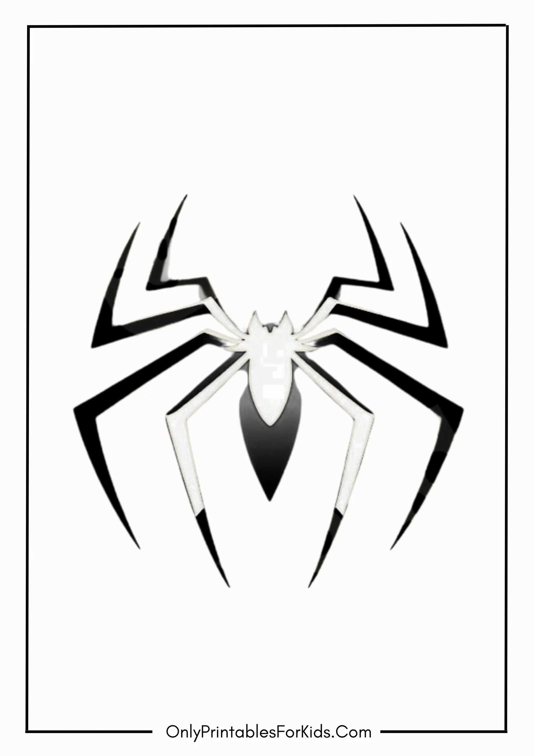 Miles Morales Spider-Man Logo Coloring Page