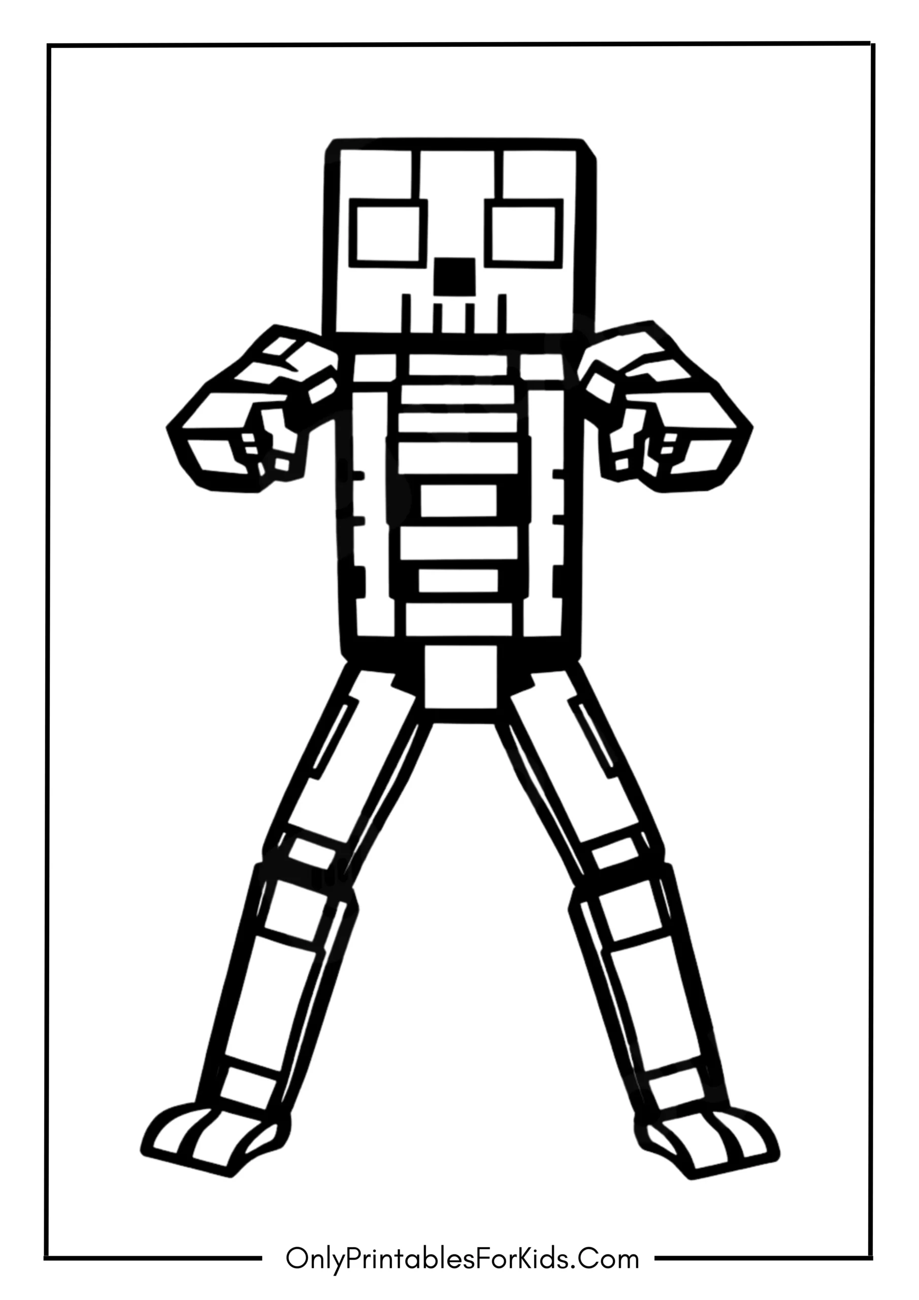 Minecraft Enderman Coloring Page