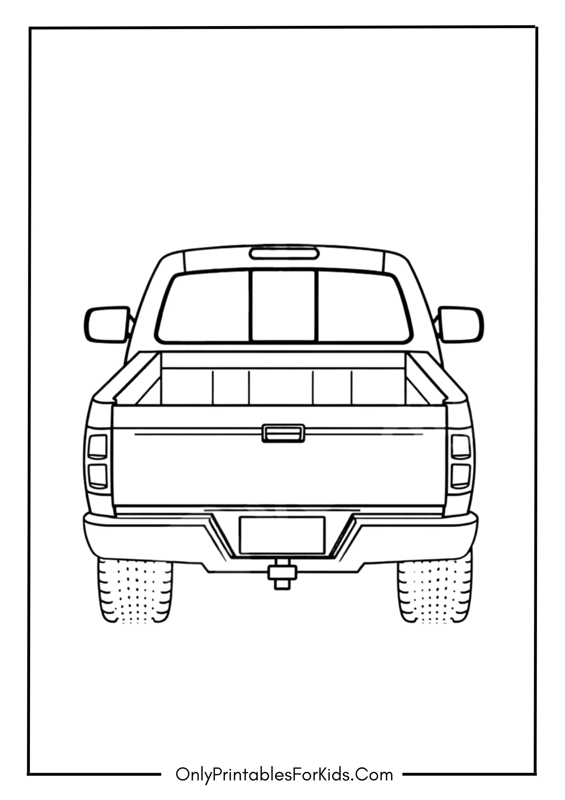 Pick Up Truck Coloring Page