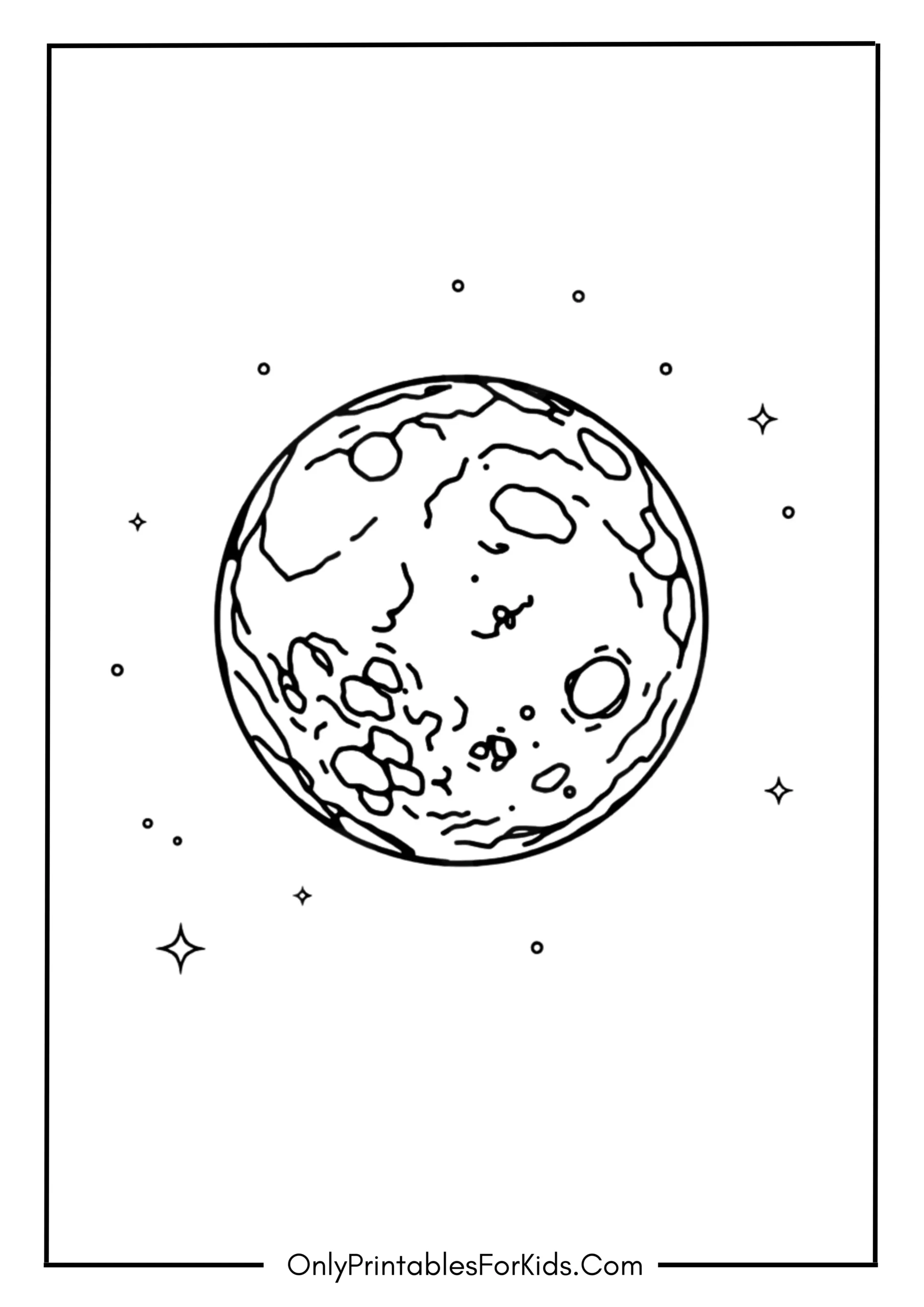 Pluto Planet Coloring Page scaled