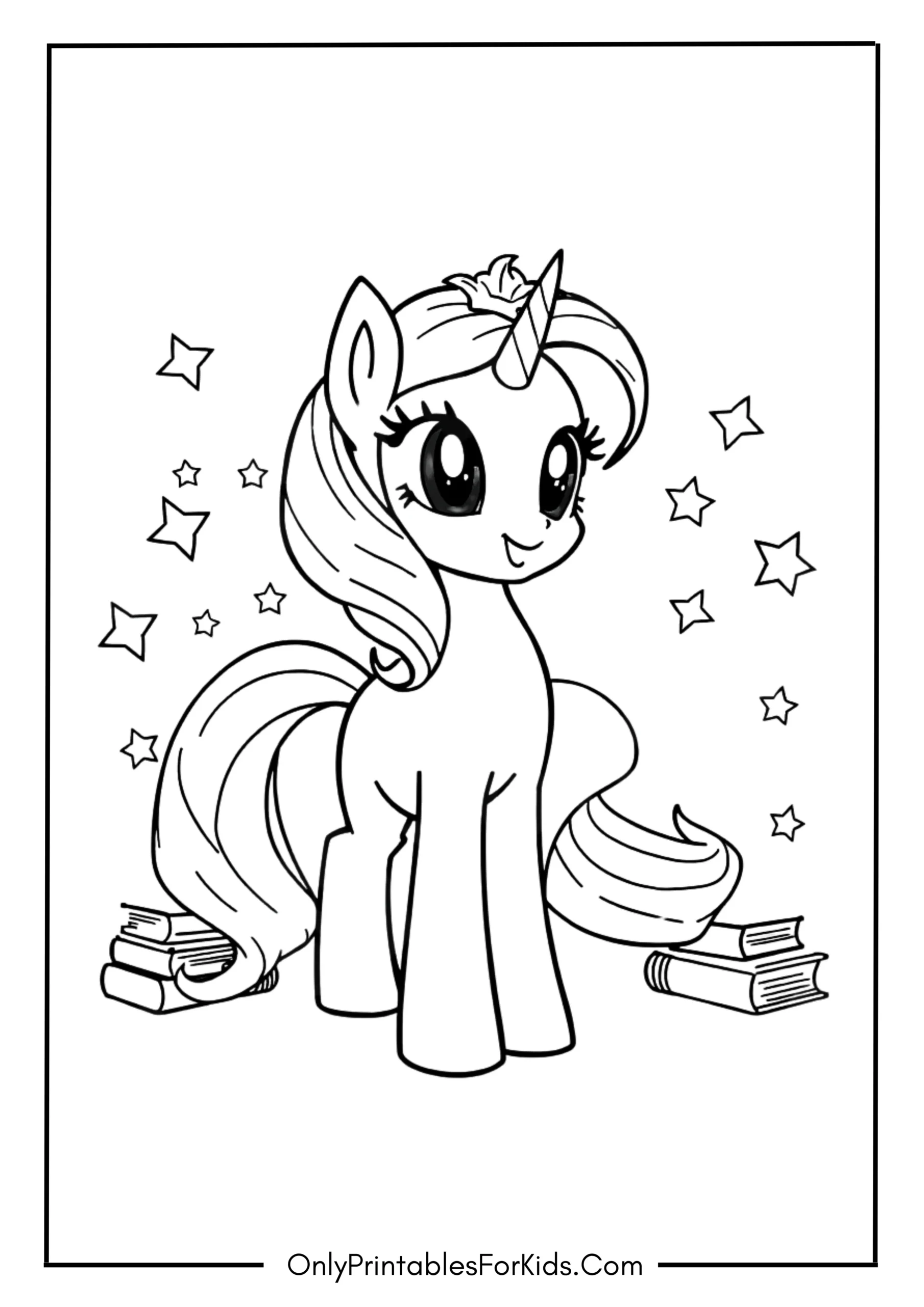 Princess Twilight Sparkle Coloring Page scaled