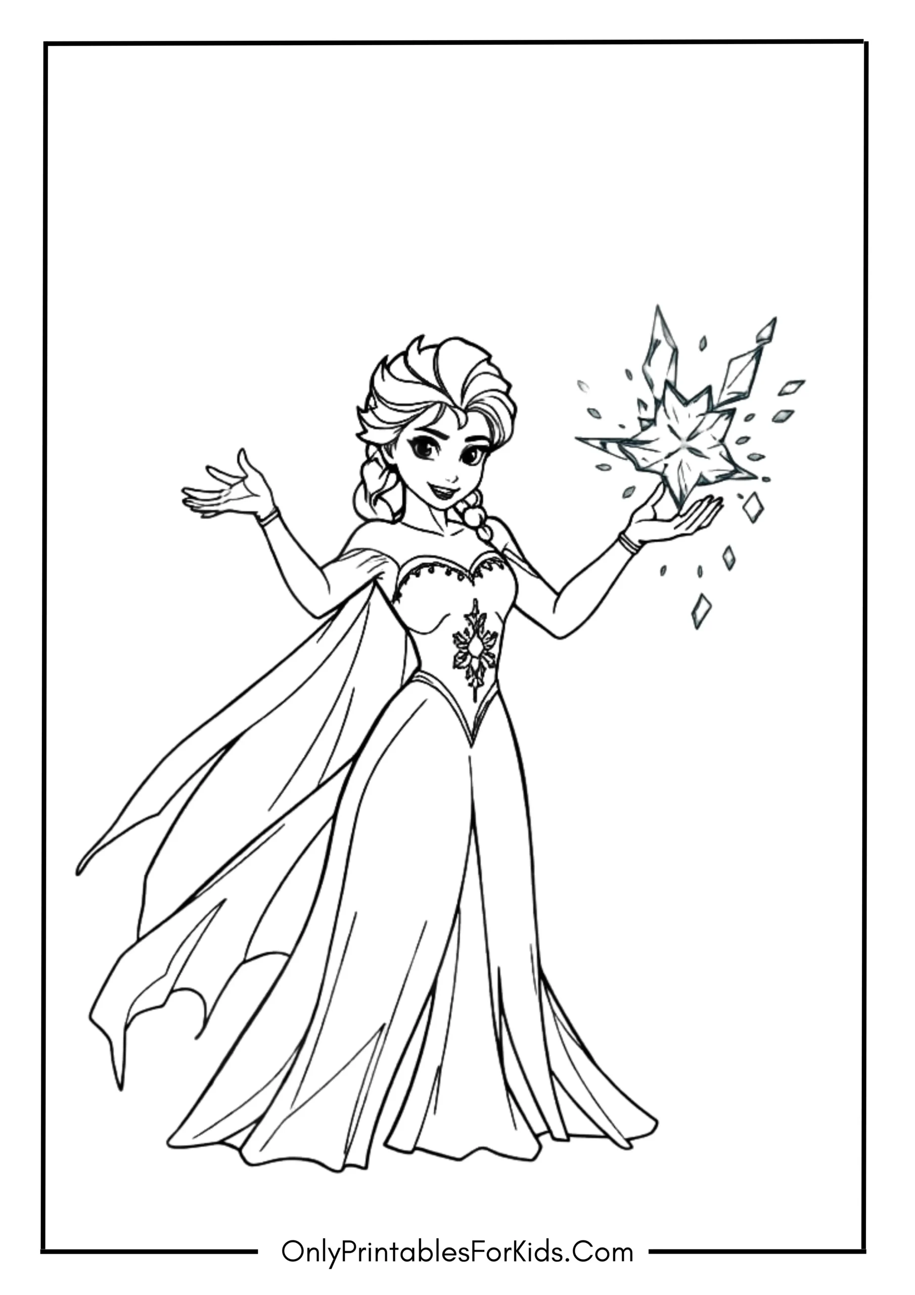 Queen Elsa Casting Ice Magic
