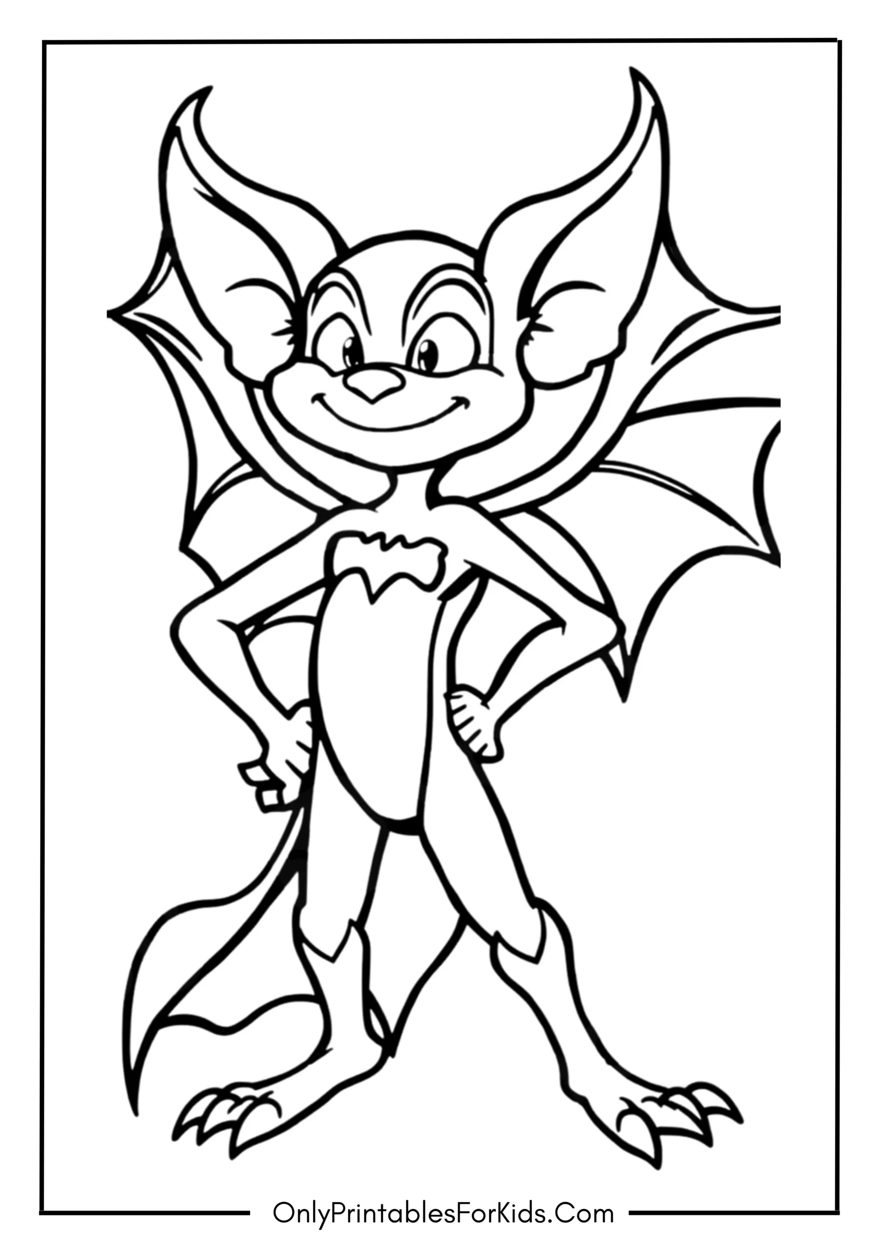 Rouge the Bat From Sonic Coloring Page
