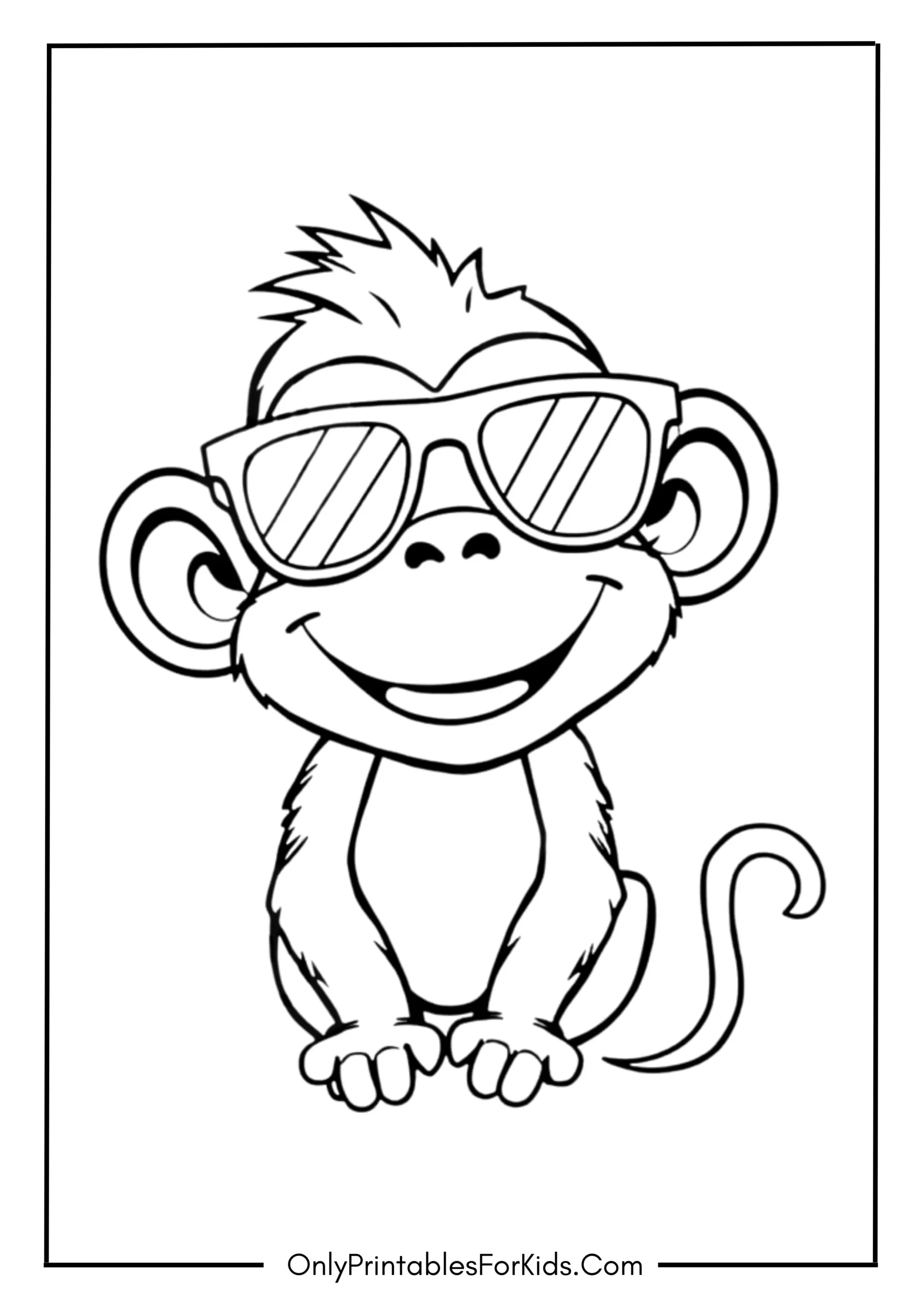 Silly Monkey Wearing Sunglasses