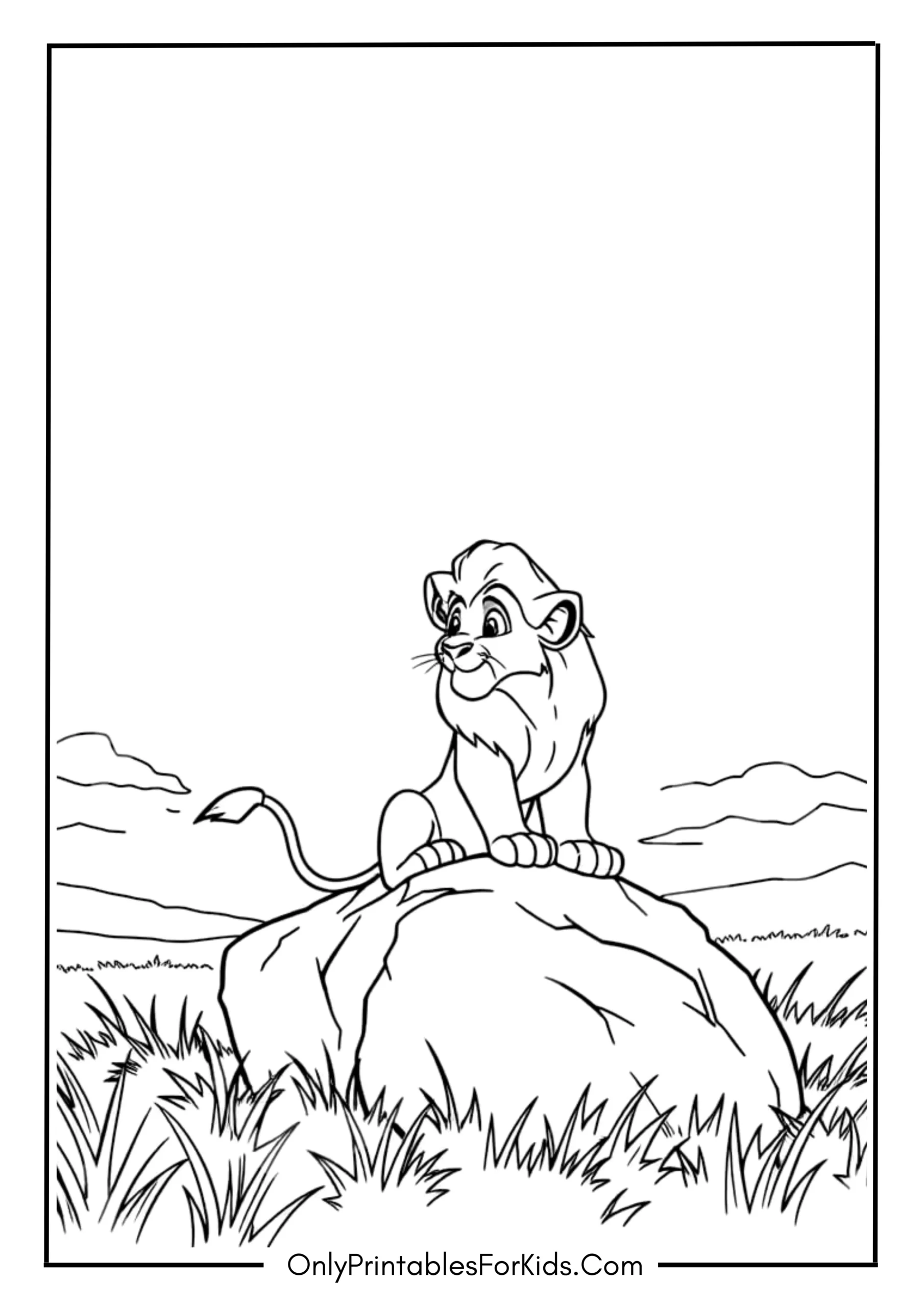 Simba Ruling The Pride Lands