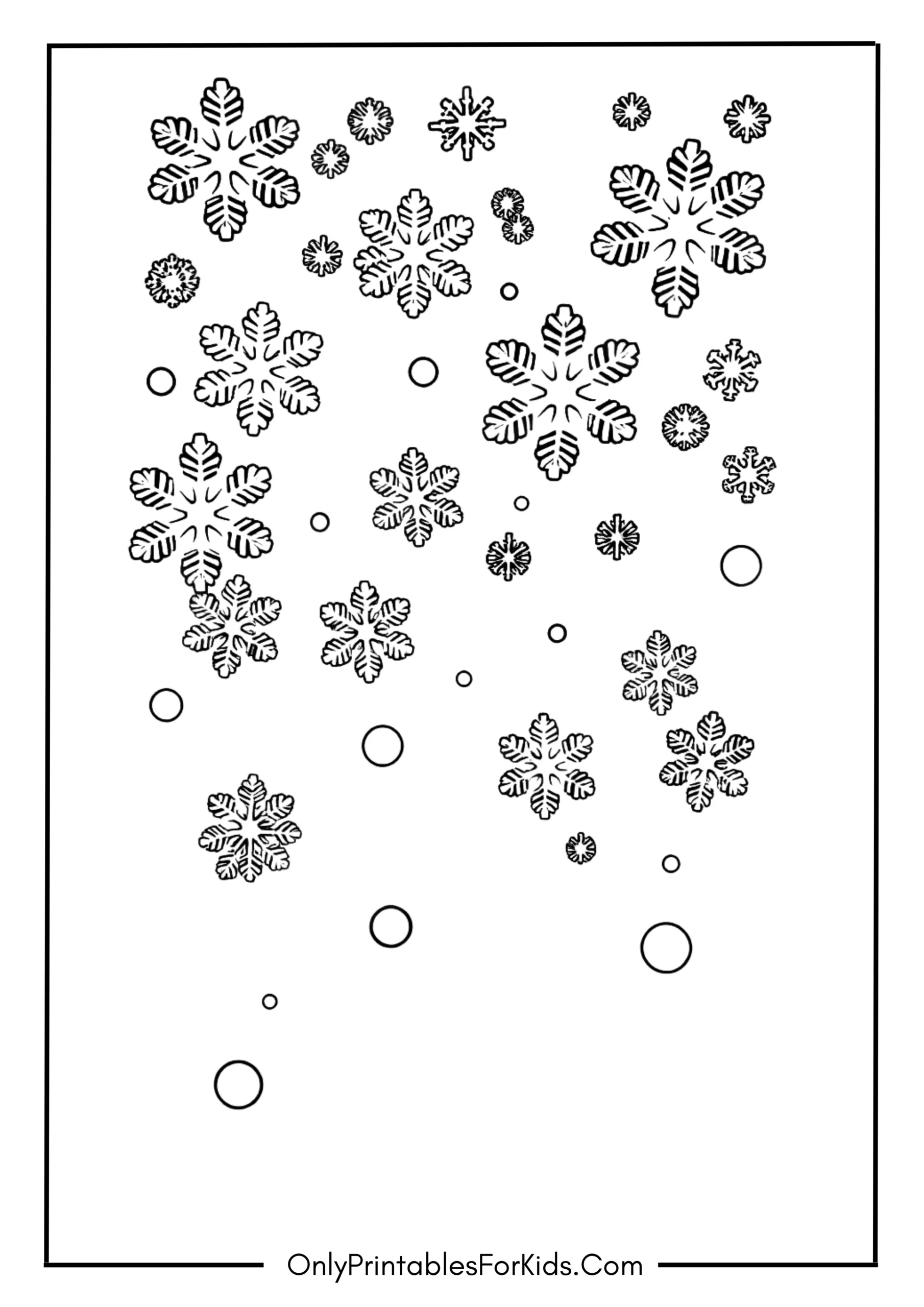 Snowflakes Falling on Christmas Eve