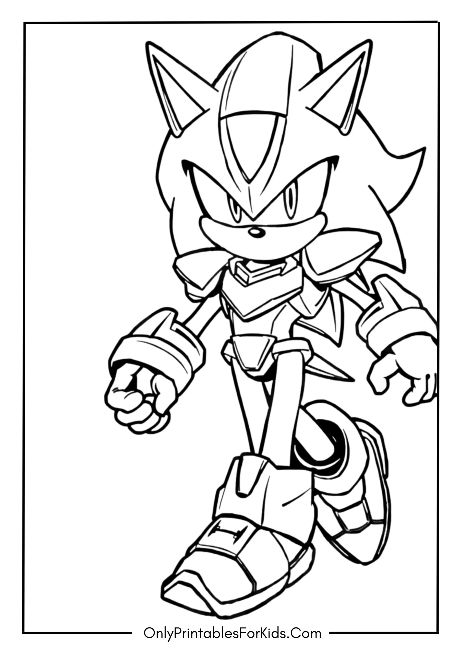 Sonic Prime Coloring Page