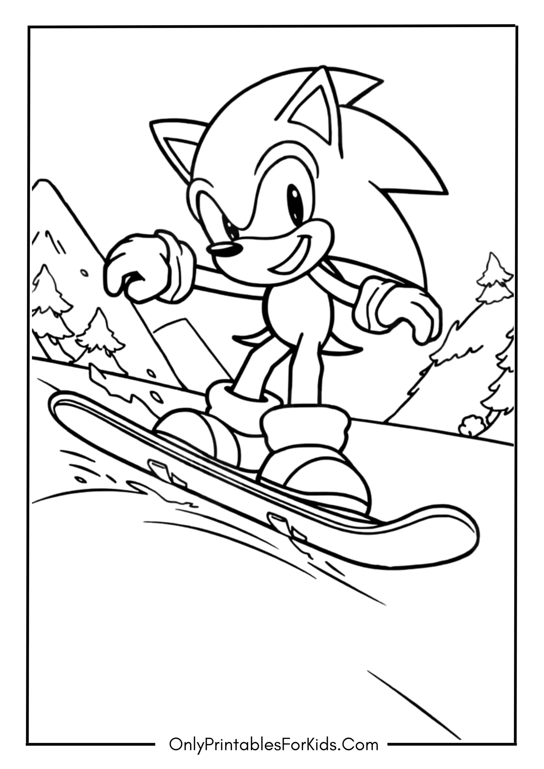 Sonic’s Snowboard Ride