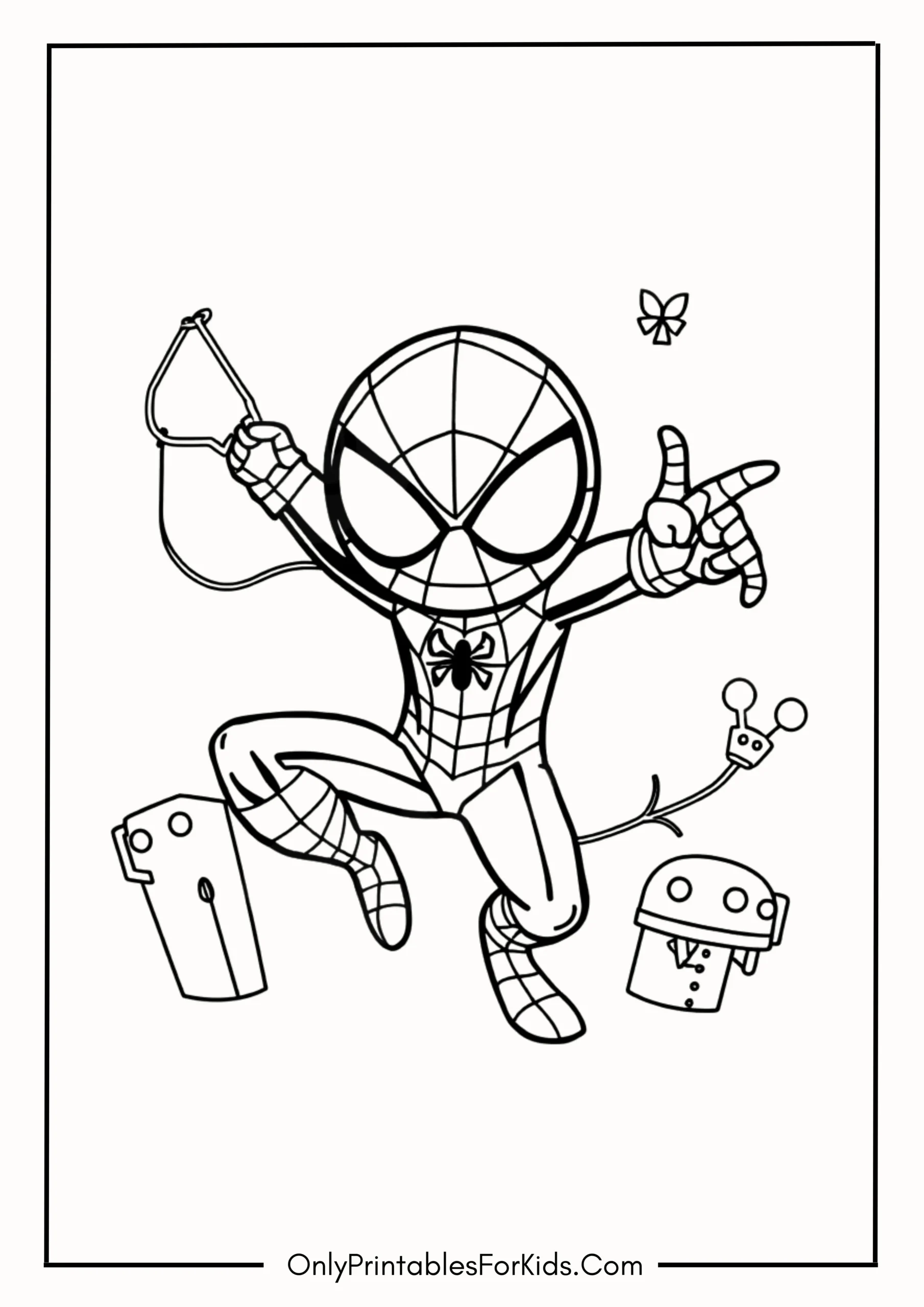 Spider-Man Among Us Coloring Page